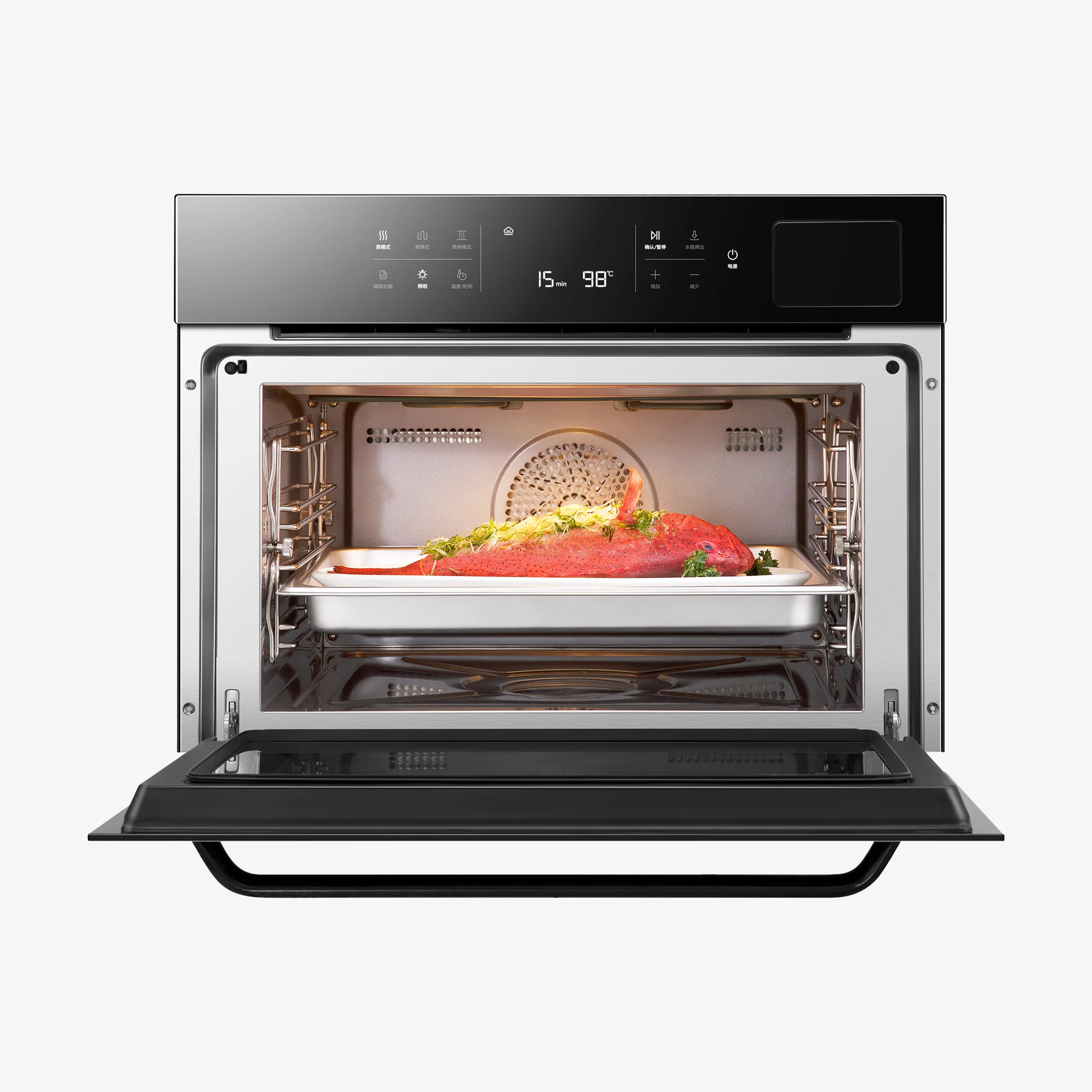 ROBAM 24-Inch Build-In Combi Steam Oven in Black Glass (CQ760) - Image 4