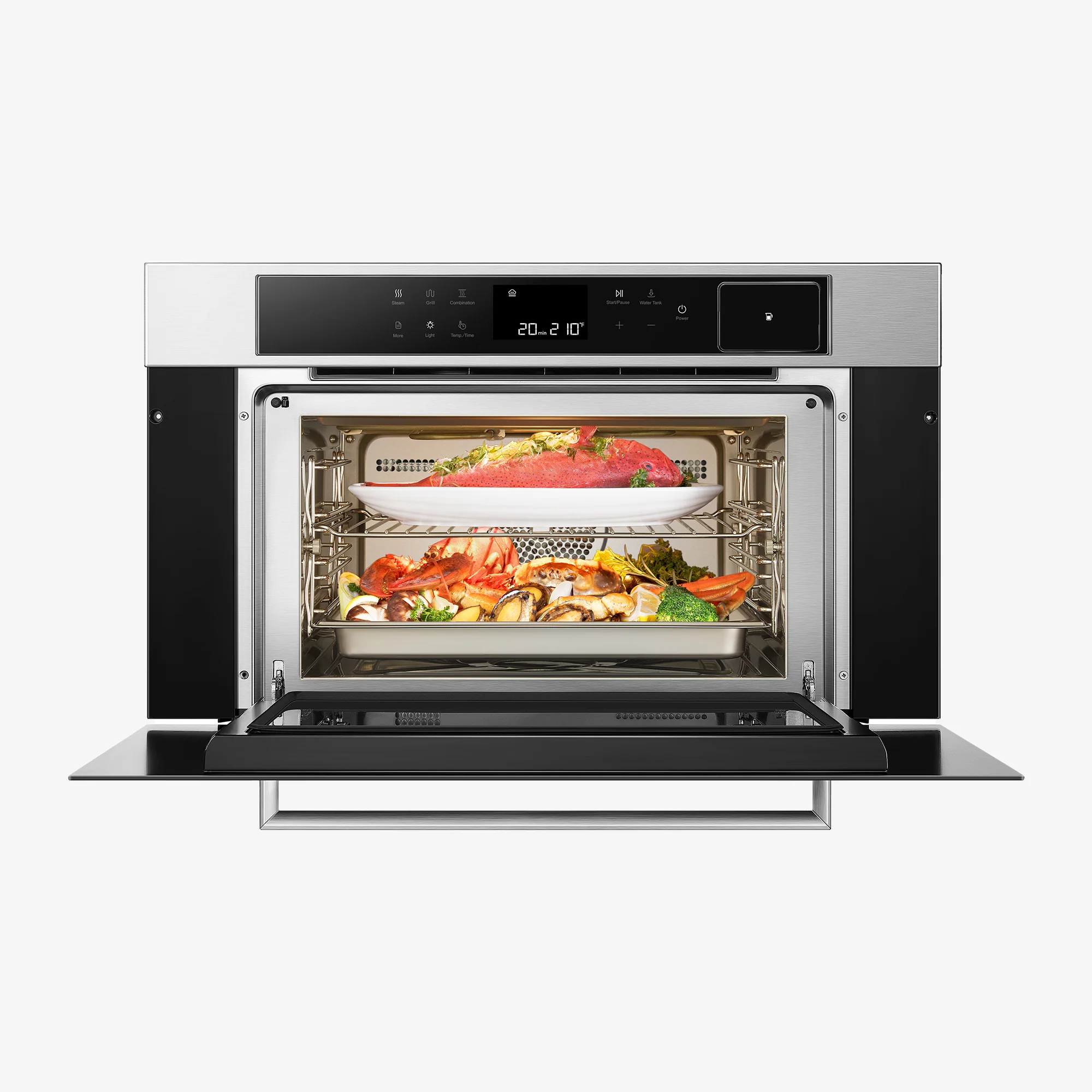 ROBAM 30-Inch Build-In Combi Steam Oven in Black Glass (CQ762S) - Image 6