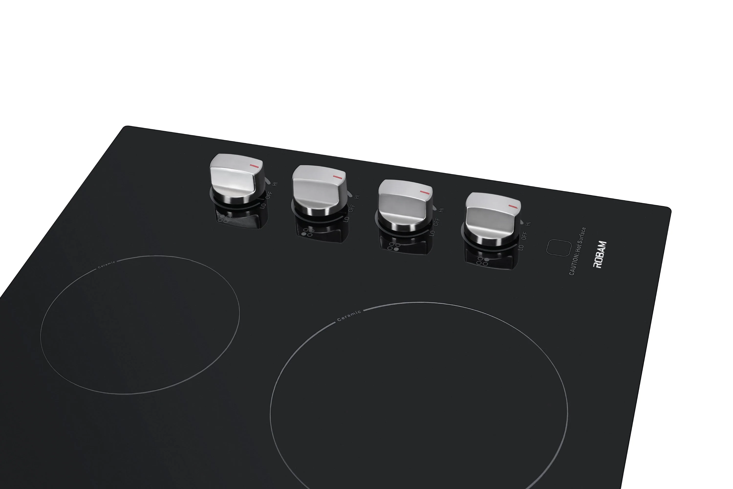ROBAM 30-Inch 4 Burners Ceramic Glass Cooktop in Black Tempered Glass (W412) - Image 4