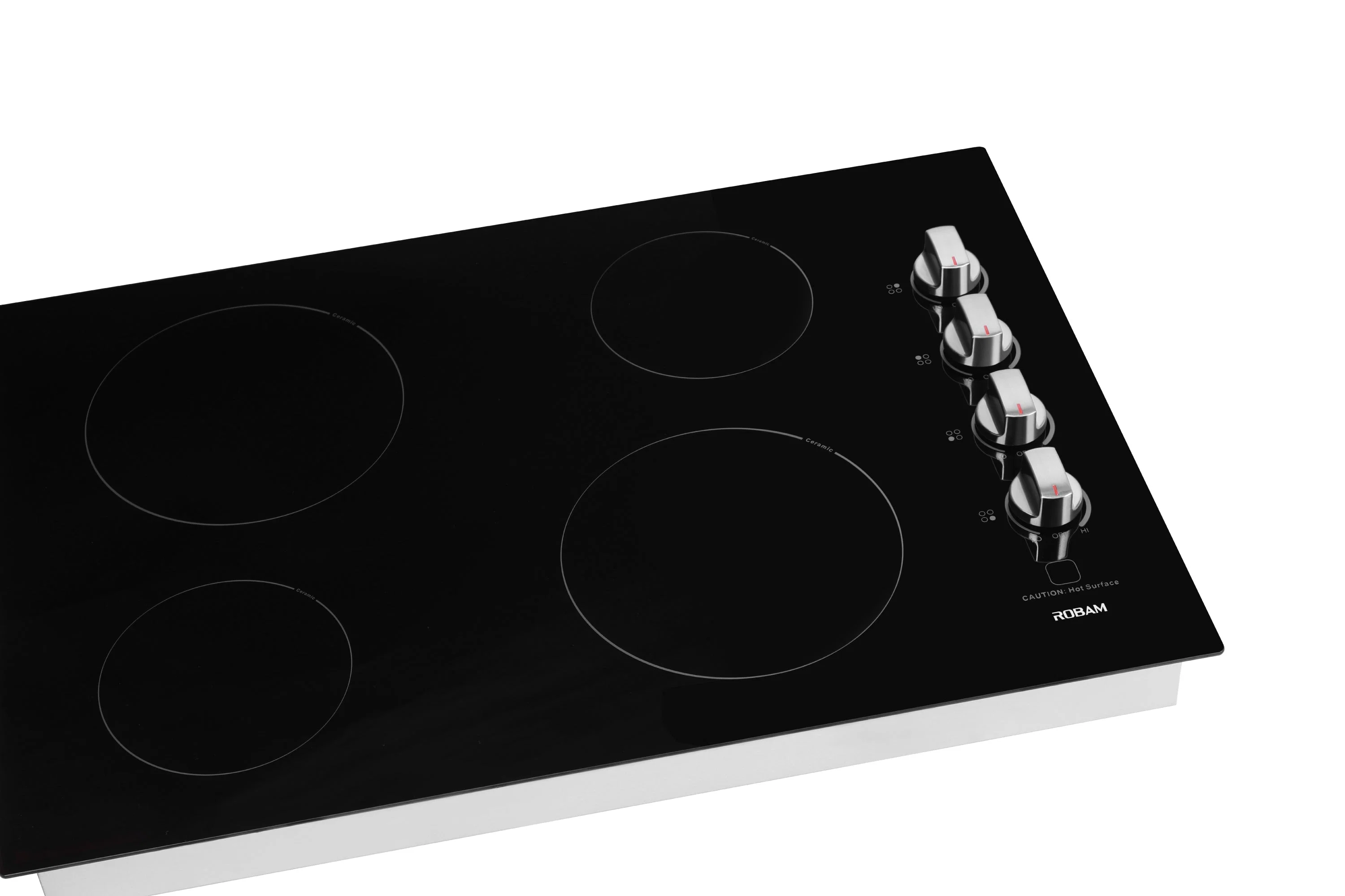 ROBAM 30-Inch 4 Burners Ceramic Glass Cooktop in Black Tempered Glass (W412) - Image 5