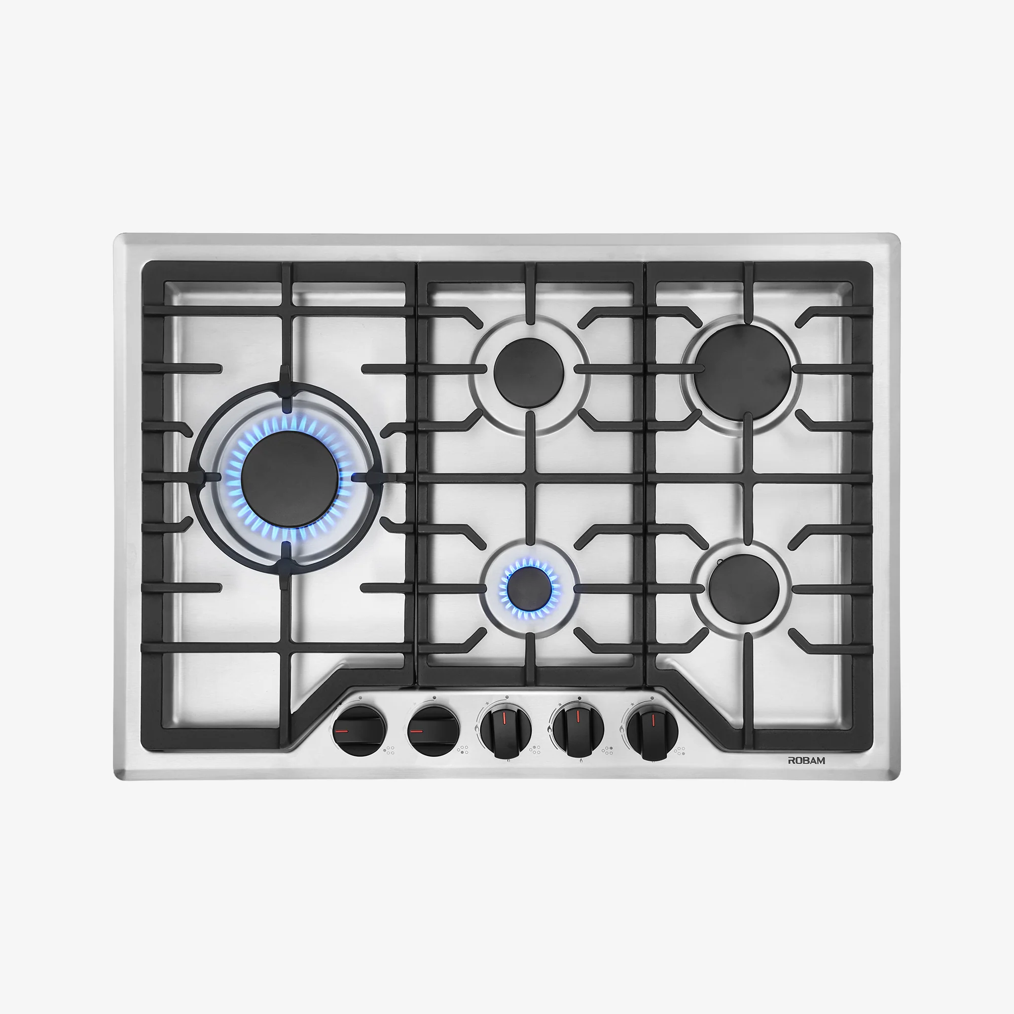 ROBAM 30-Inch 5 Burners Gas Cooktop in Stainless Steel (7G7H50) - Image 2