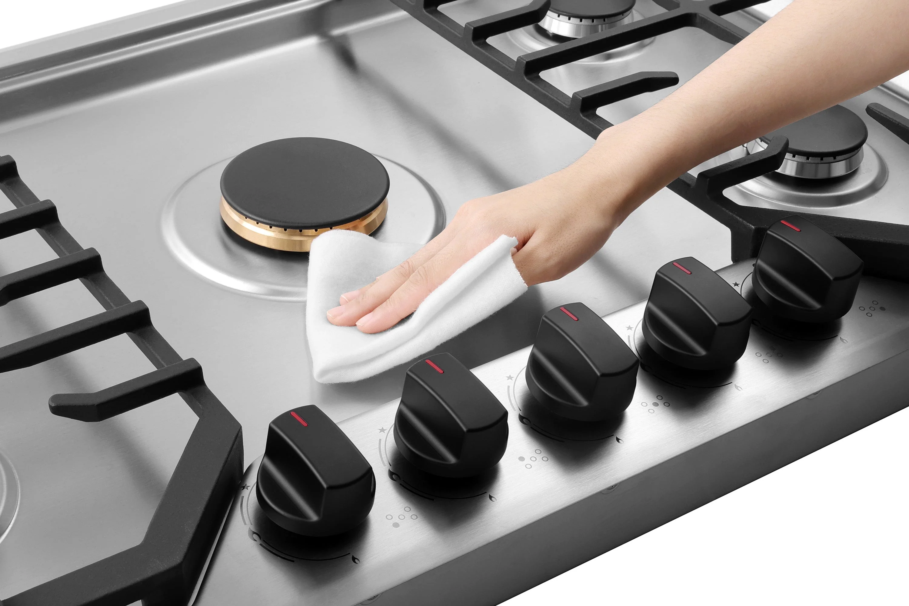ROBAM 36-Inch 5 Burners Cooktop in Stainless Steel (7G9H50) - Image 5