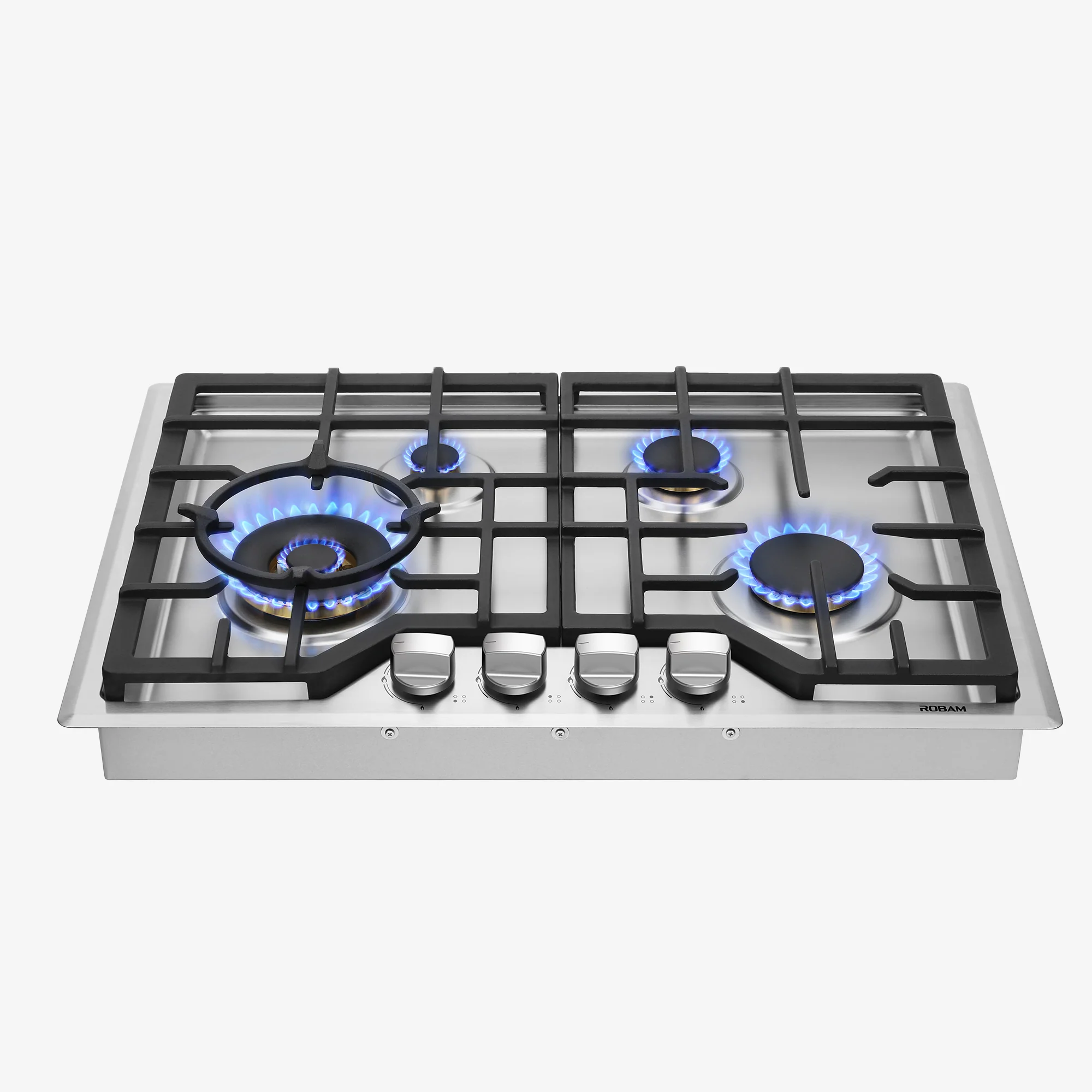 ROBAM G-Series 30-Inch Dual Fuel Cooktop with 4 Burners in Stainless Steel (G413) - Image 3