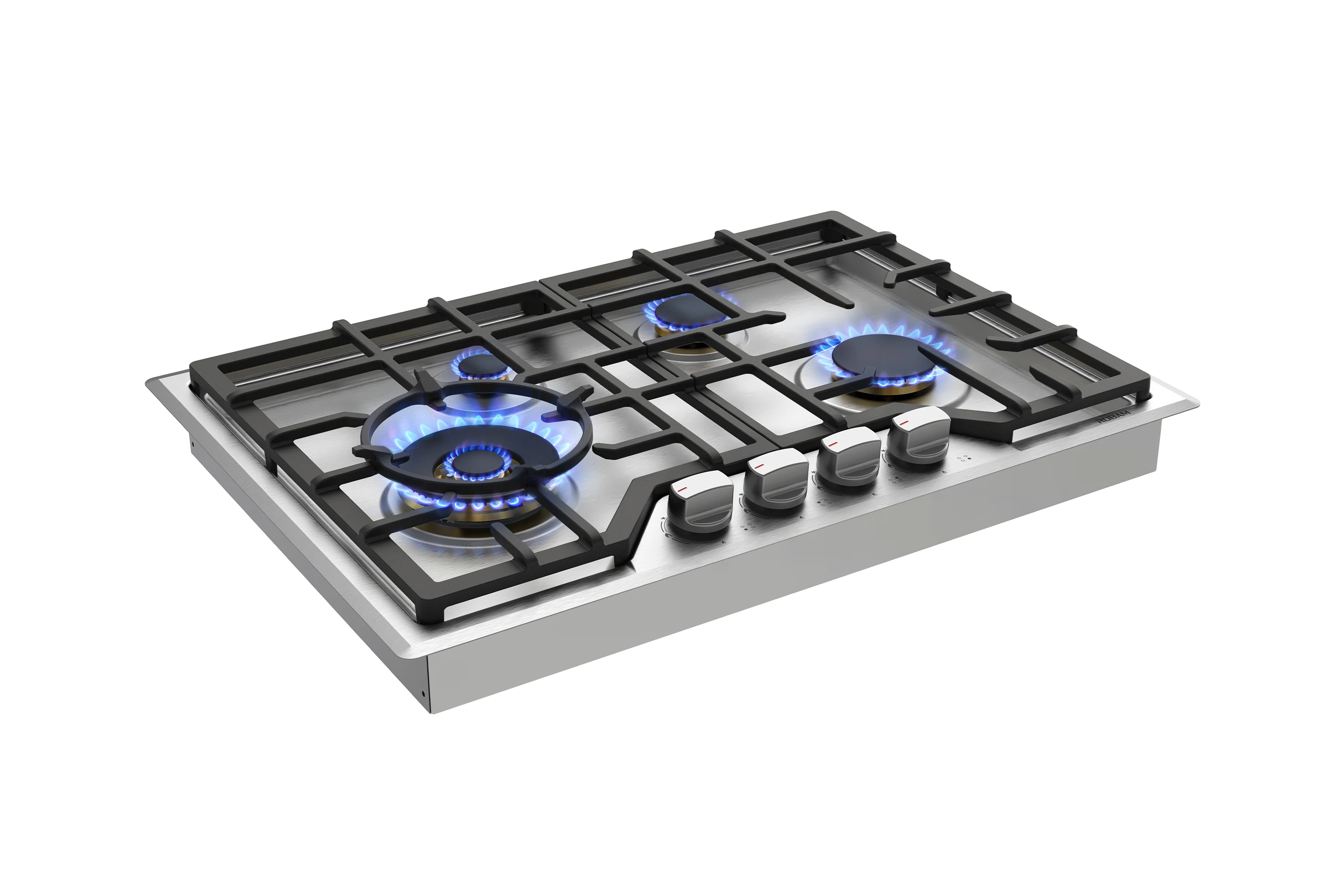 ROBAM G-Series 30-Inch Dual Fuel Cooktop with 4 Burners in Stainless Steel (G413) - Image 4