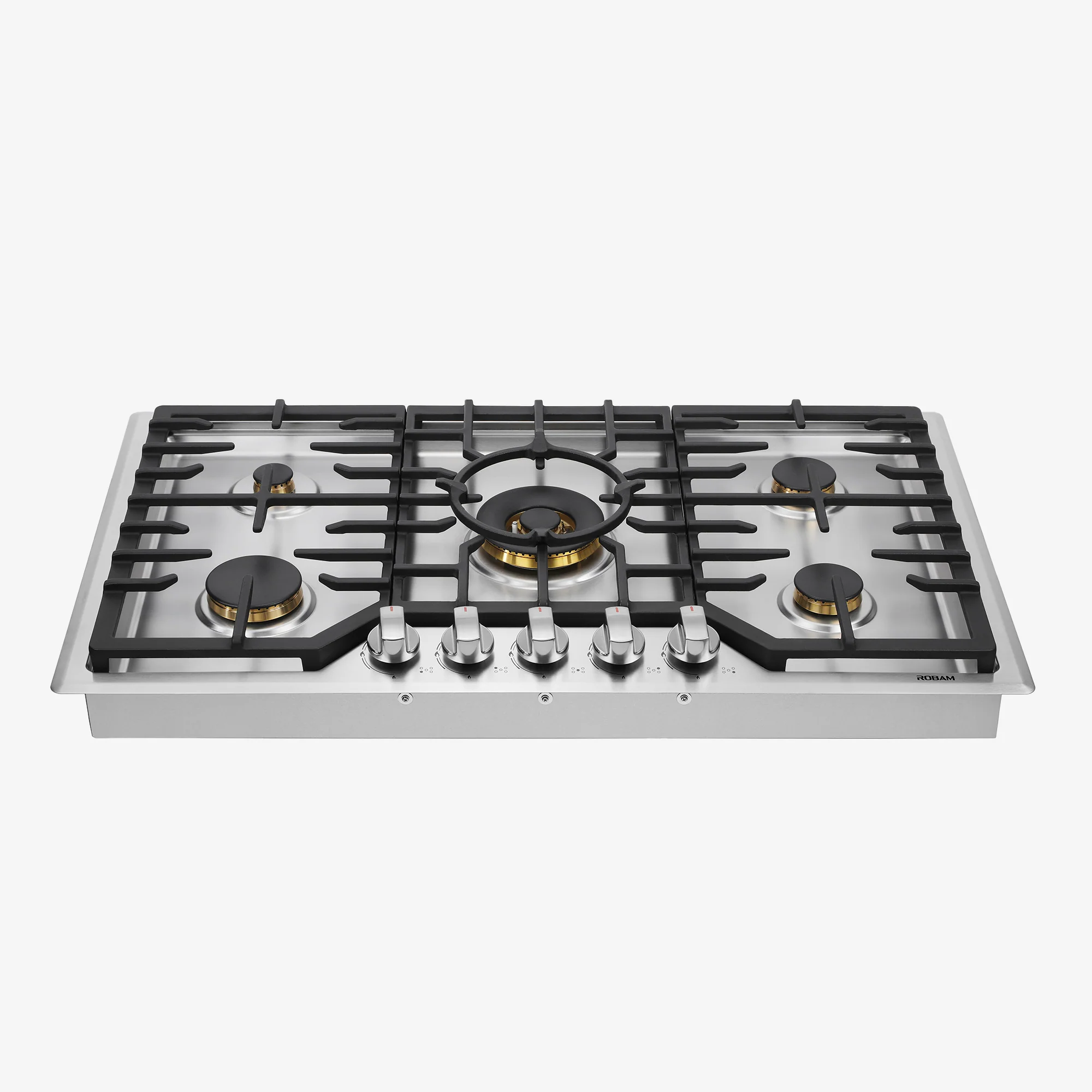 ROBAM G-Series 36-Inch Dual Fuel Cooktop with 5 Burners in Stainless Steel (G515) - Image 3