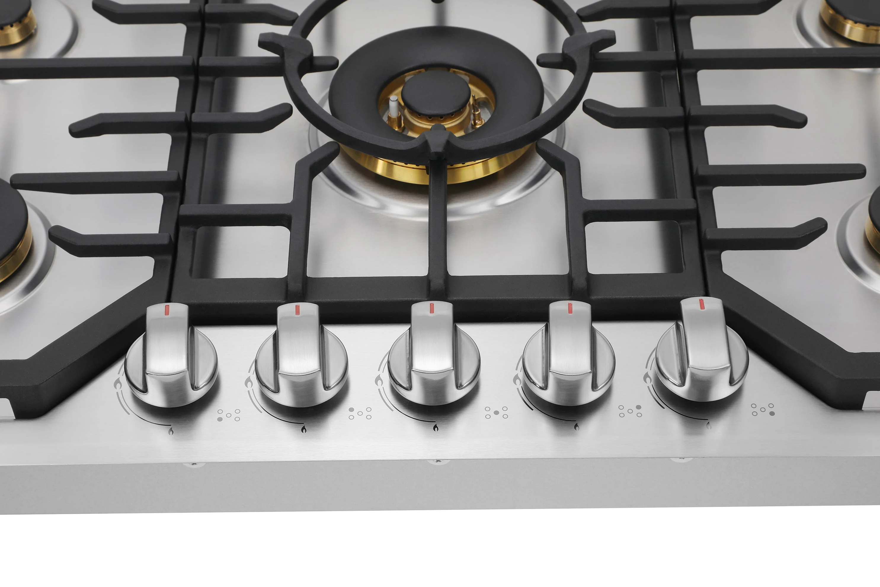 ROBAM G-Series 36-Inch Dual Fuel Cooktop with 5 Burners in Stainless Steel (G515) - Image 5