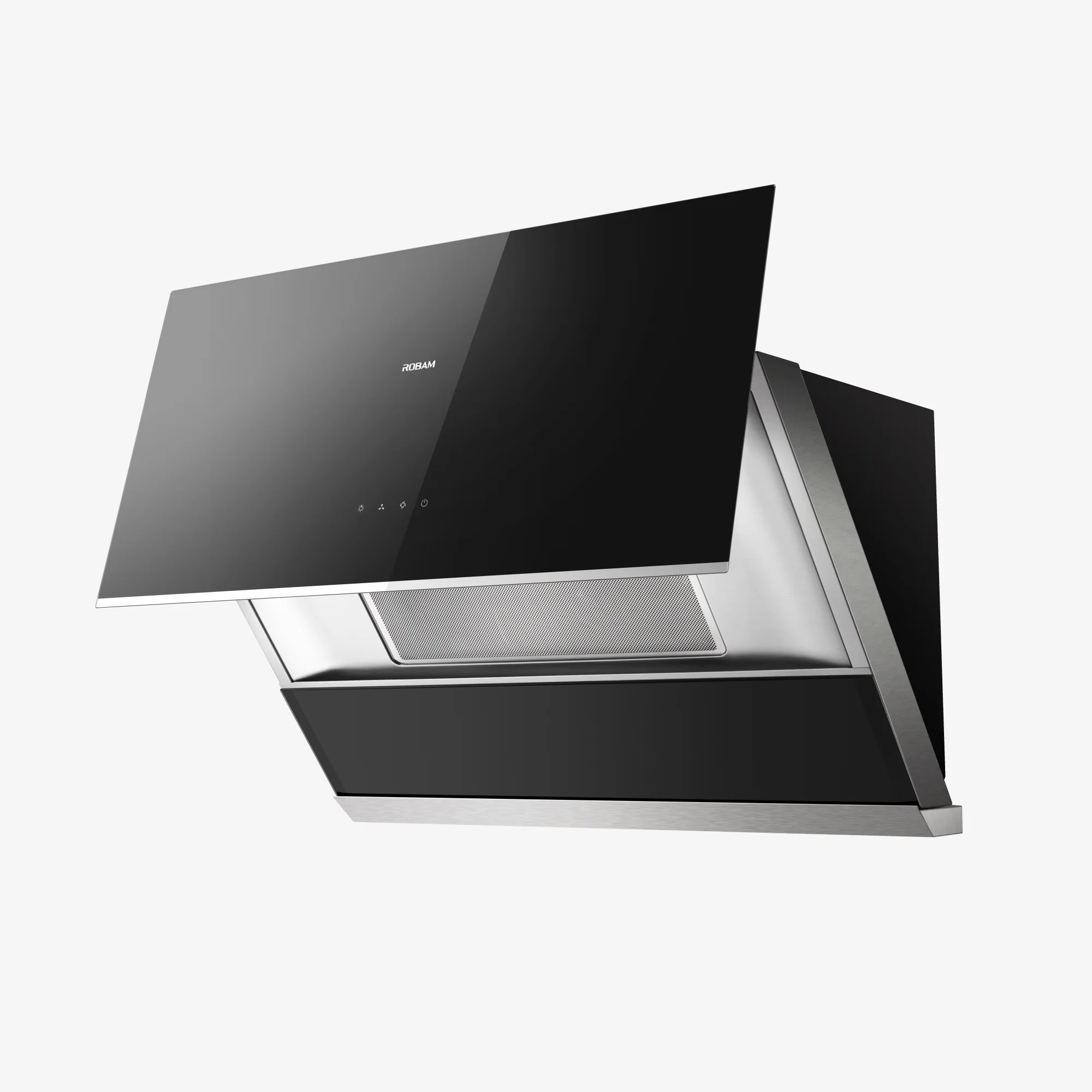 ROBAM R-Max 30-Inch 850 CFM Wall Mount Range Hood in Black Tempered Glass + Wash-Free Baffle Filter (A6720) - Image 4