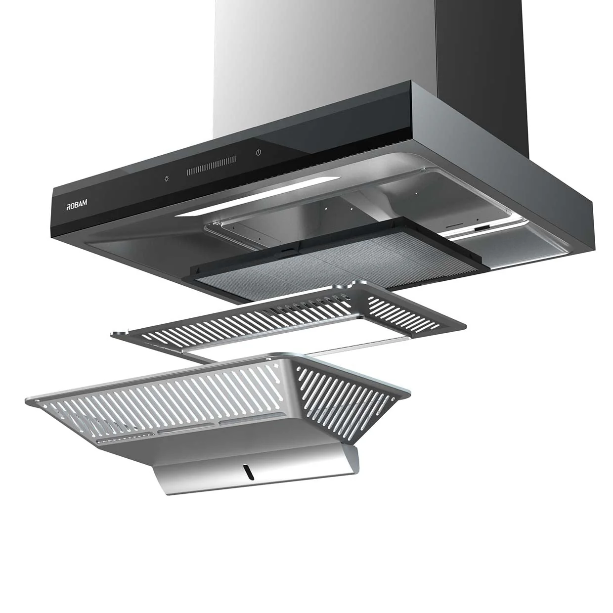 ROBAM CleanAir 36-Inch Dual Mount Range Hood in Stainless Steel (A832) - Image 5