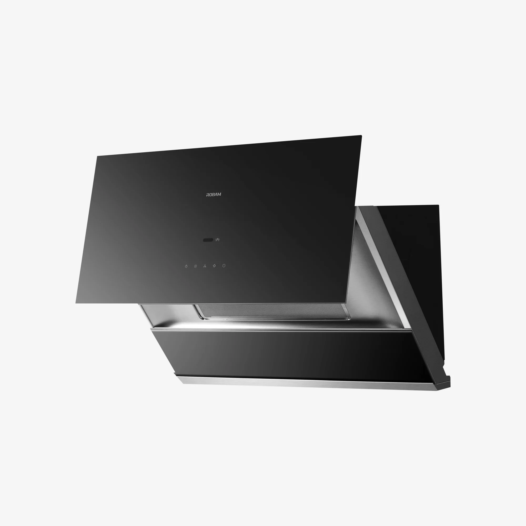 ROBAM R-Max2 30-Inch 1100 CFM Under-Cabinet Range Hood with Suction + Whisper-Quiet Operation in Black Tempered Glass (52H1S) - Image 6