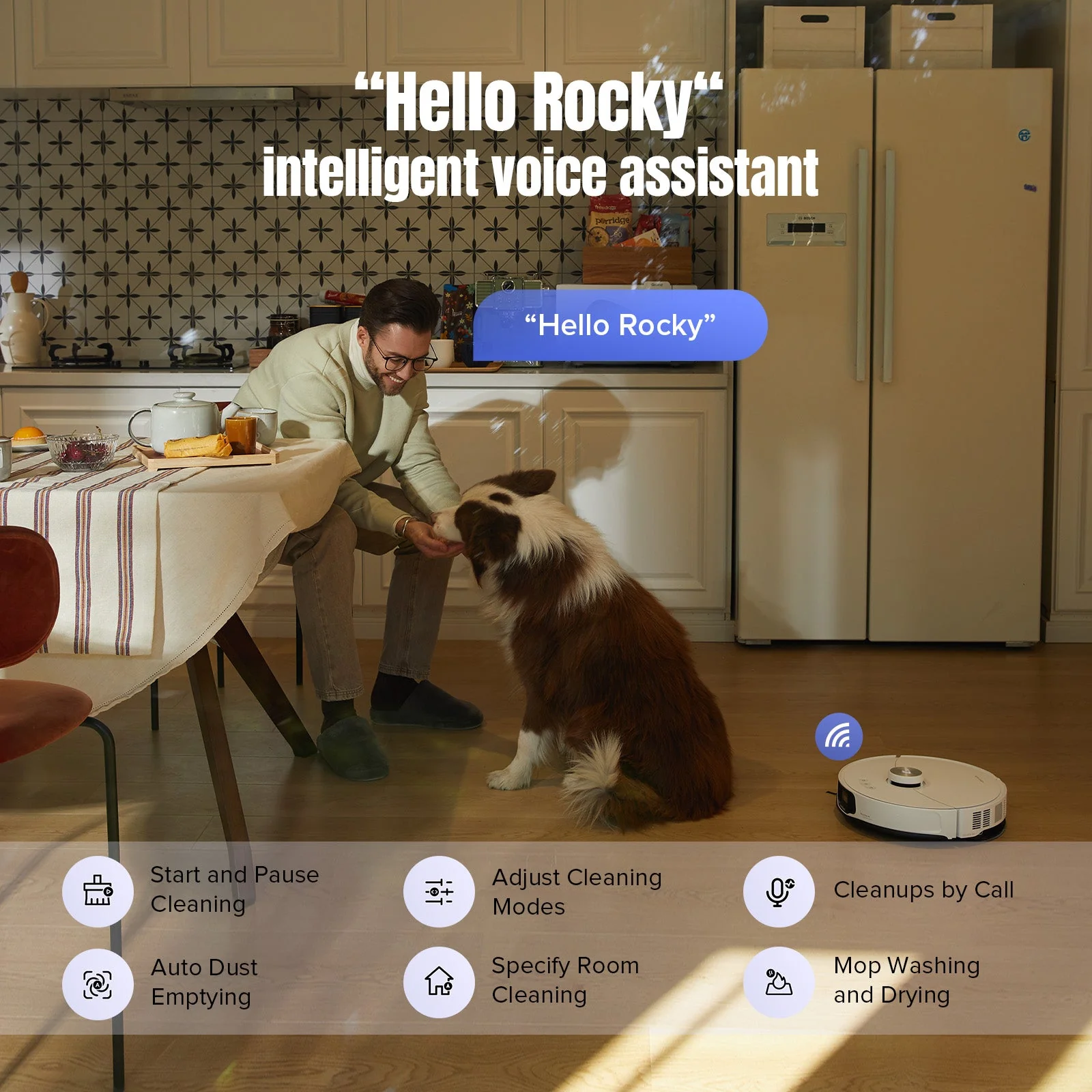 Roborock S8 MaxV Ultra with 8-in-1 RockDock® Ultra, 10,000 Pa, Liftable brush & Mop and Multifunction dock and - Image 15