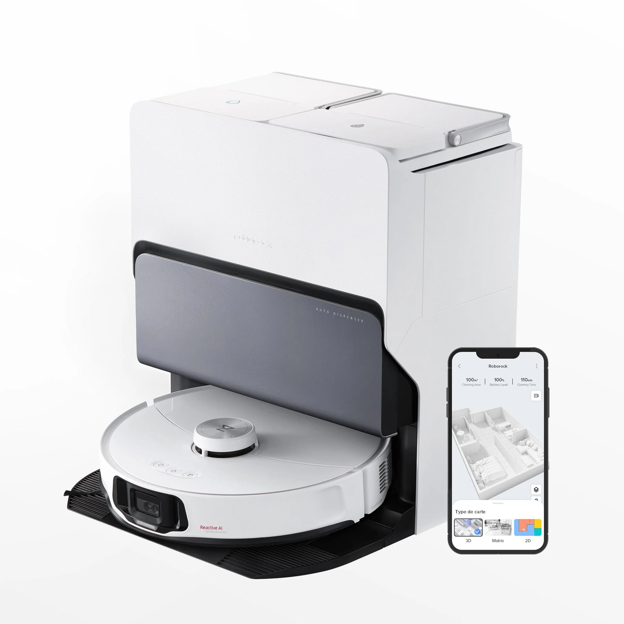Roborock S8 MaxV Ultra with 8-in-1 RockDock® Ultra, 10,000 Pa, Liftable brush & Mop and Multifunction dock and - Image 9