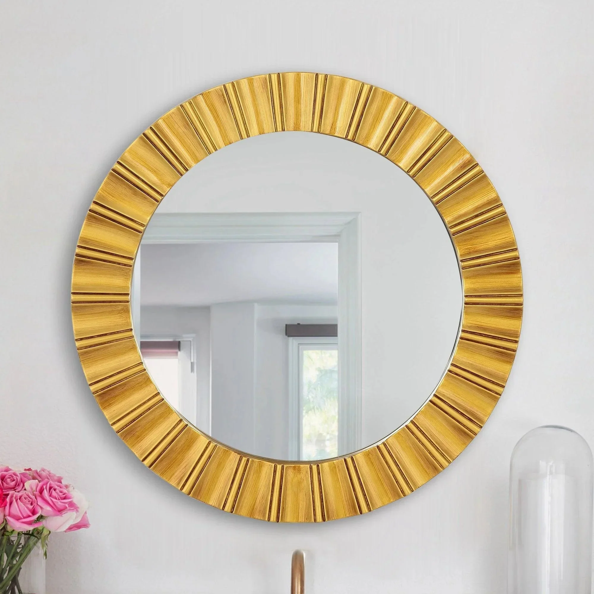 Parrot Uncle Round Wall Mirrors Decorative Modern Wall-Mounted Mirrors (HL-8832) - Image 5