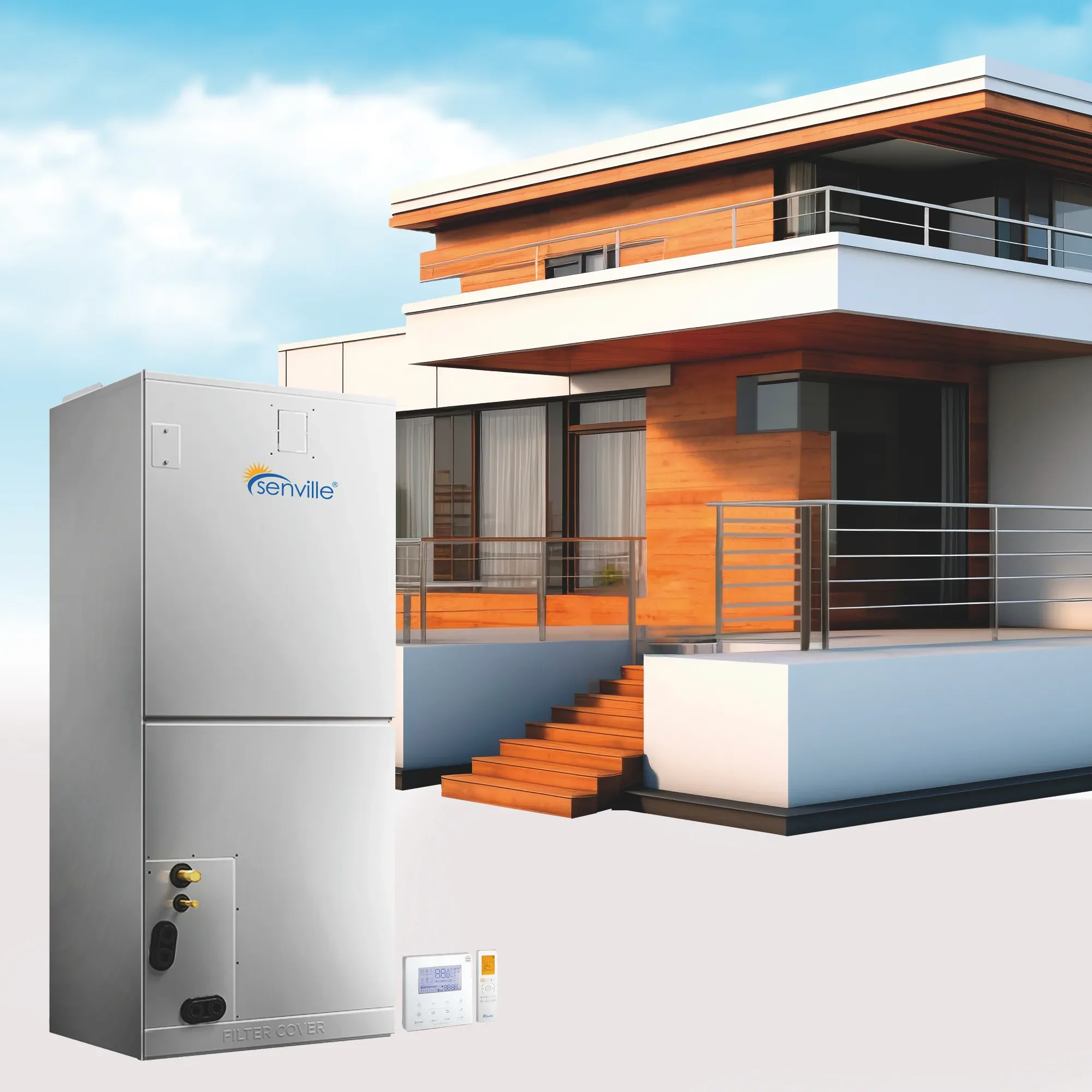 Senville LETO Series 24K BTU Mini Split with 18.7 SEER2, 230V Ductless Air Conditioner and Heat Pump Condenser with Wall Mount Air Handler (SENL-24CD) - Image 9