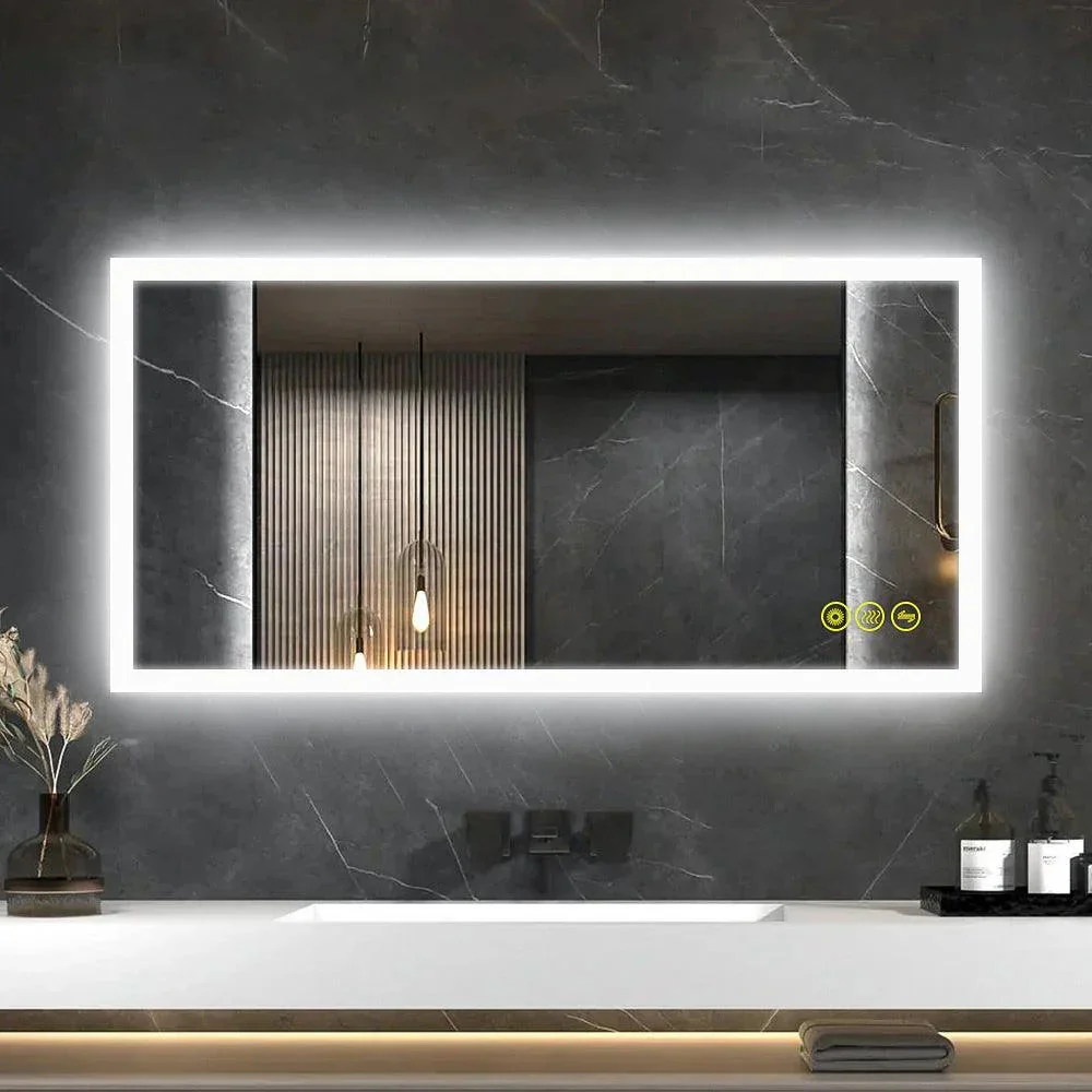 Parrot Uncle SmartGlow Dimmable LED Frameless Anti-Fog Bathroom Vanity Mirror - Image 15