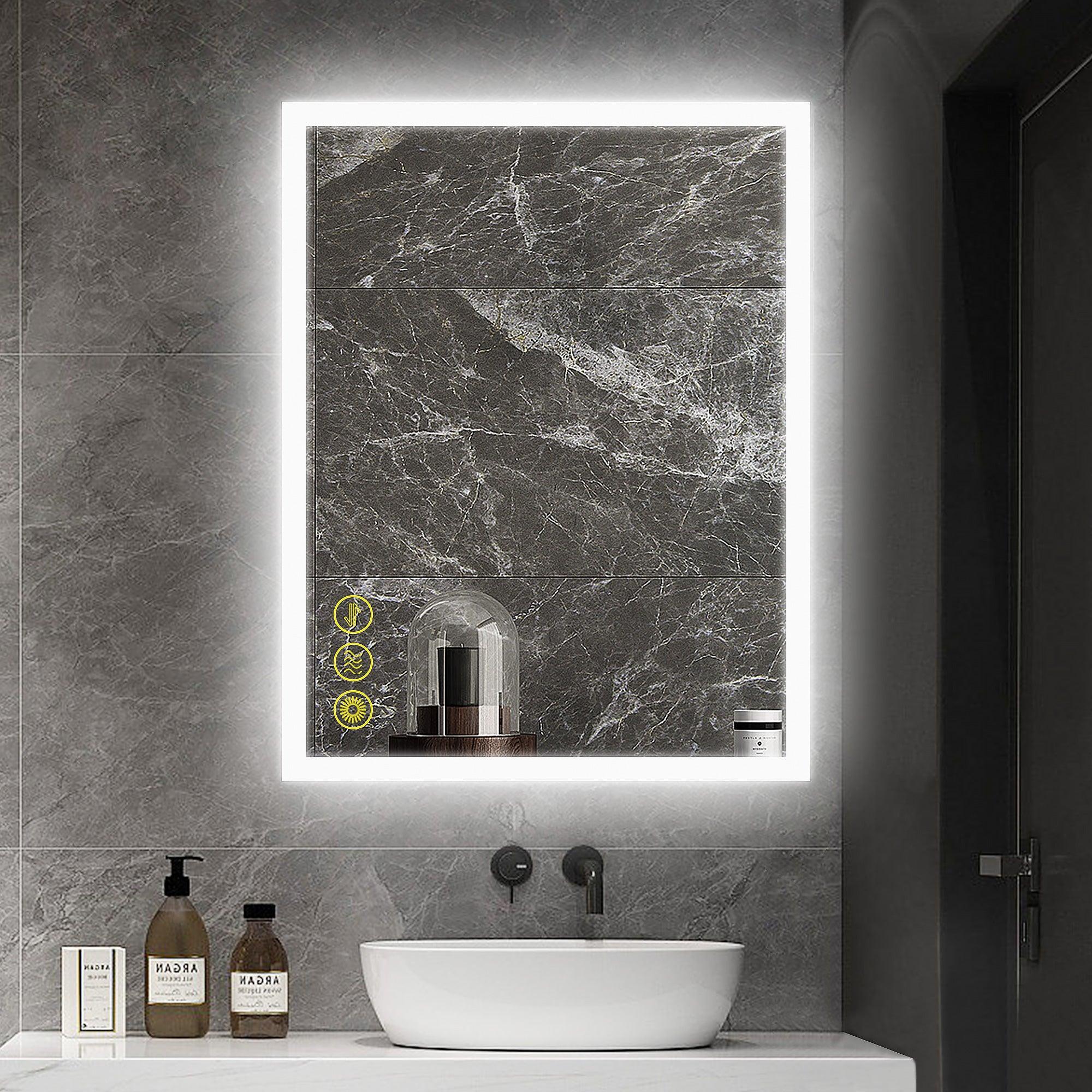Parrot Uncle SmartGlow Dimmable LED Frameless Anti-Fog Bathroom Vanity Mirror - Image 19