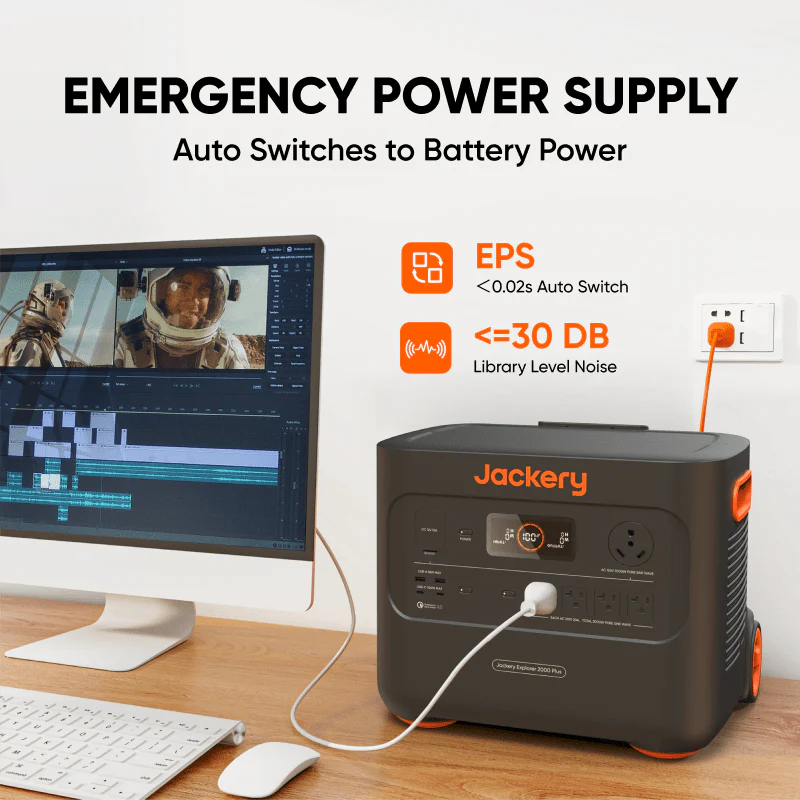 Jackery Solar Generator 2000 Plus, 2-24 kWh Expandable Capacity, LiFePO4 Battery ( 60-200050-US00029) - Image 8