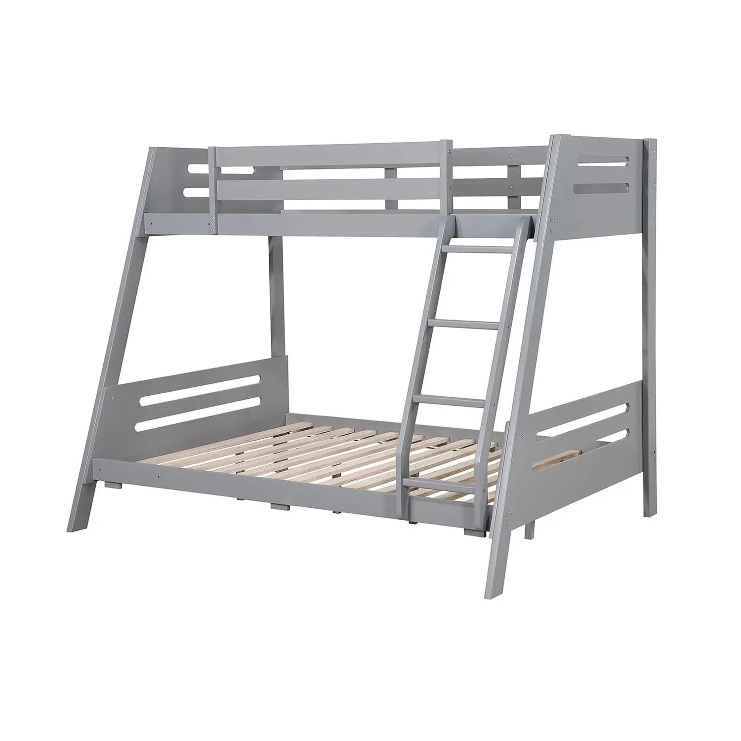 Parrot Uncle Solid Wood Twin / Full Bunk Bed with Reversible Angled Ladder and Underbed Drawers - Image 9