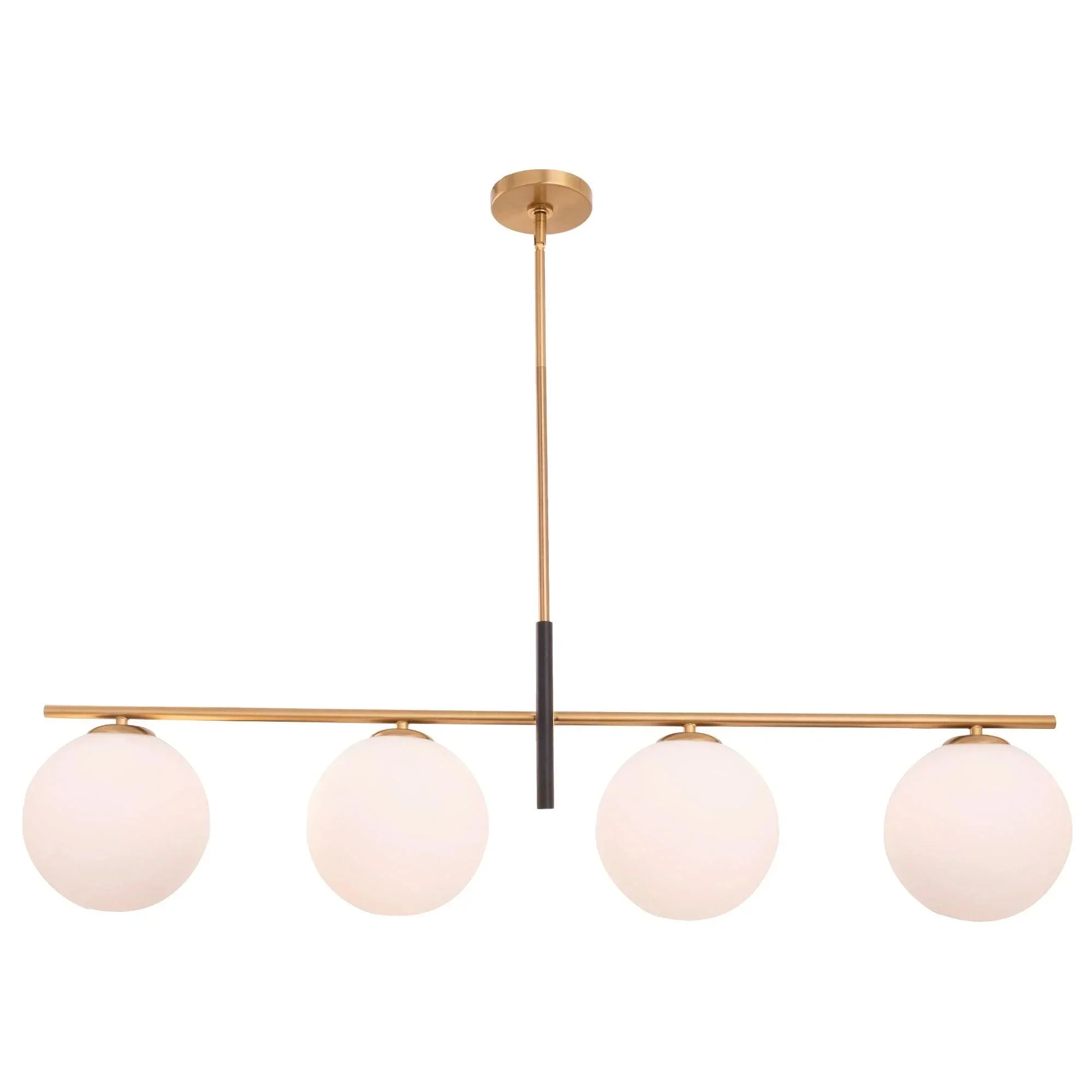 Parrot Uncle Spark Modern Gold Linear 4 Light Chandelier (SP104GB) - Image 6