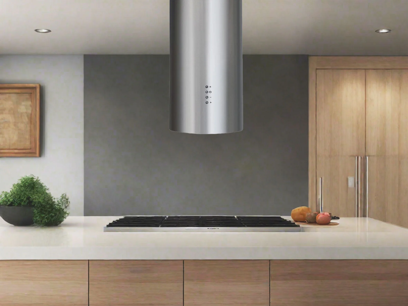 Victory Modern Cylinder Round Island Range Hood (SV400J) - Image 2