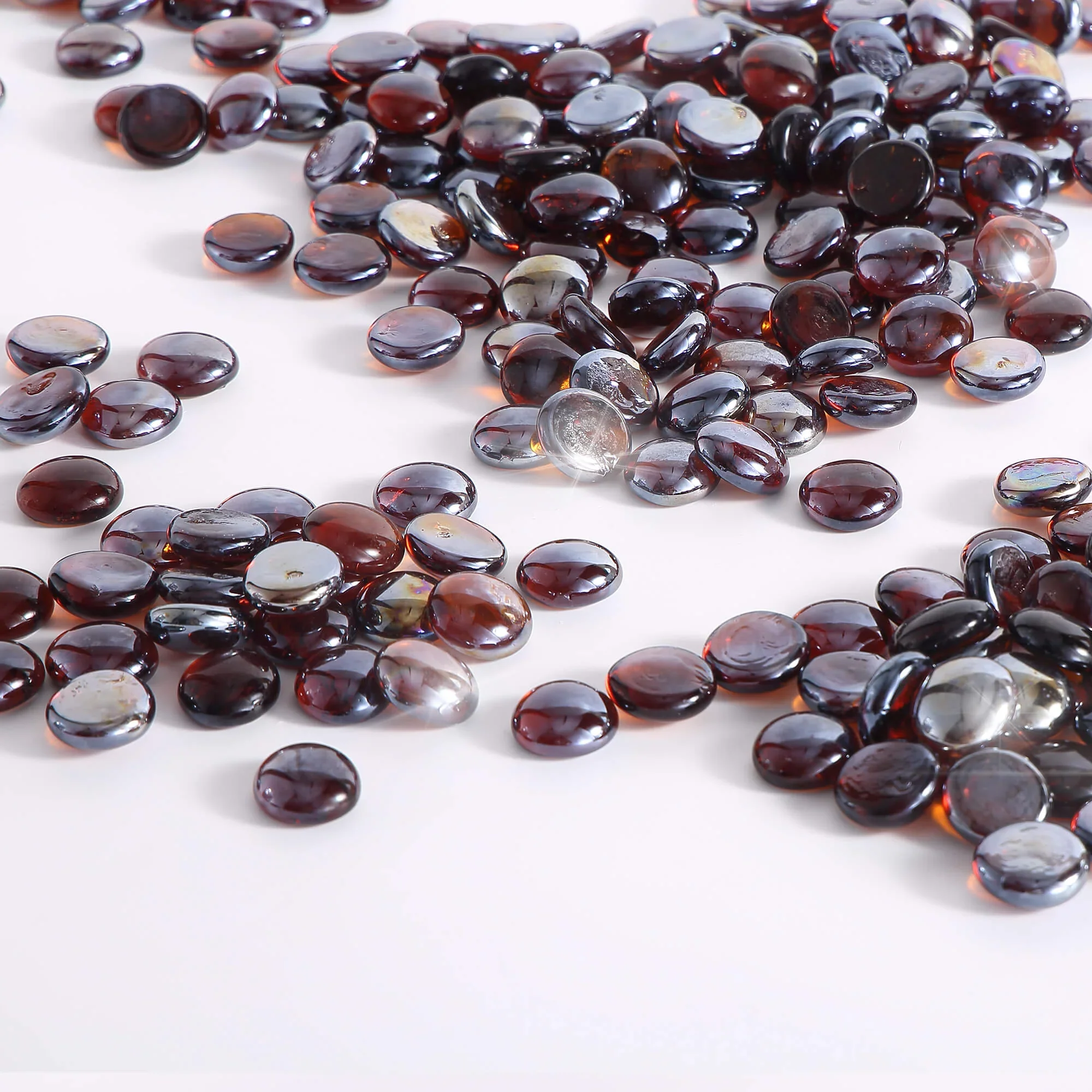 Empava Tempered Fire Glass Beads in Amber (EMPV-FG92) - Image 3