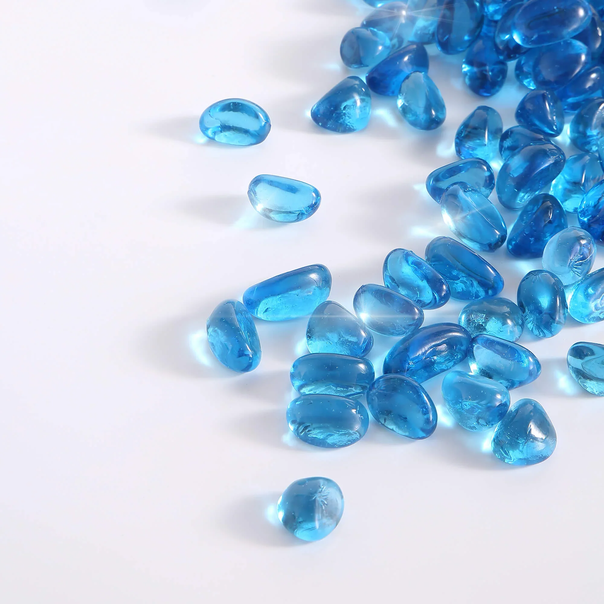 Empava Tempered Fire Glass Cashews in Carribean Blue (EMPV-FG85) - Image 3