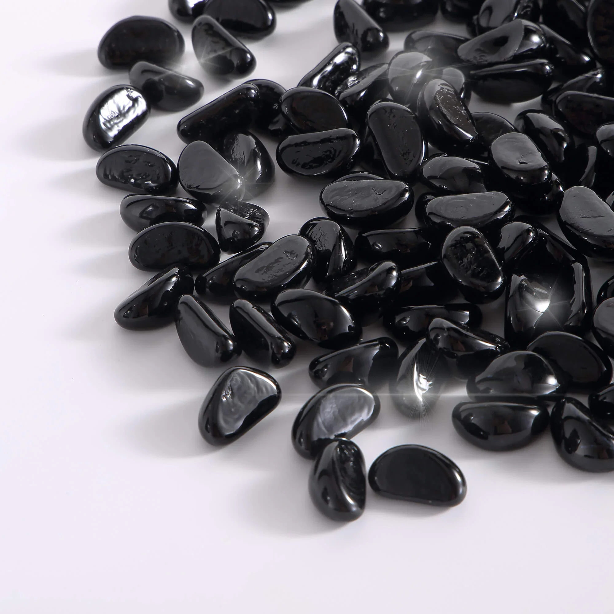 Empava Tempered Fire Glass Cashews in Onyx Black (EMPV-FG87) - Image 3