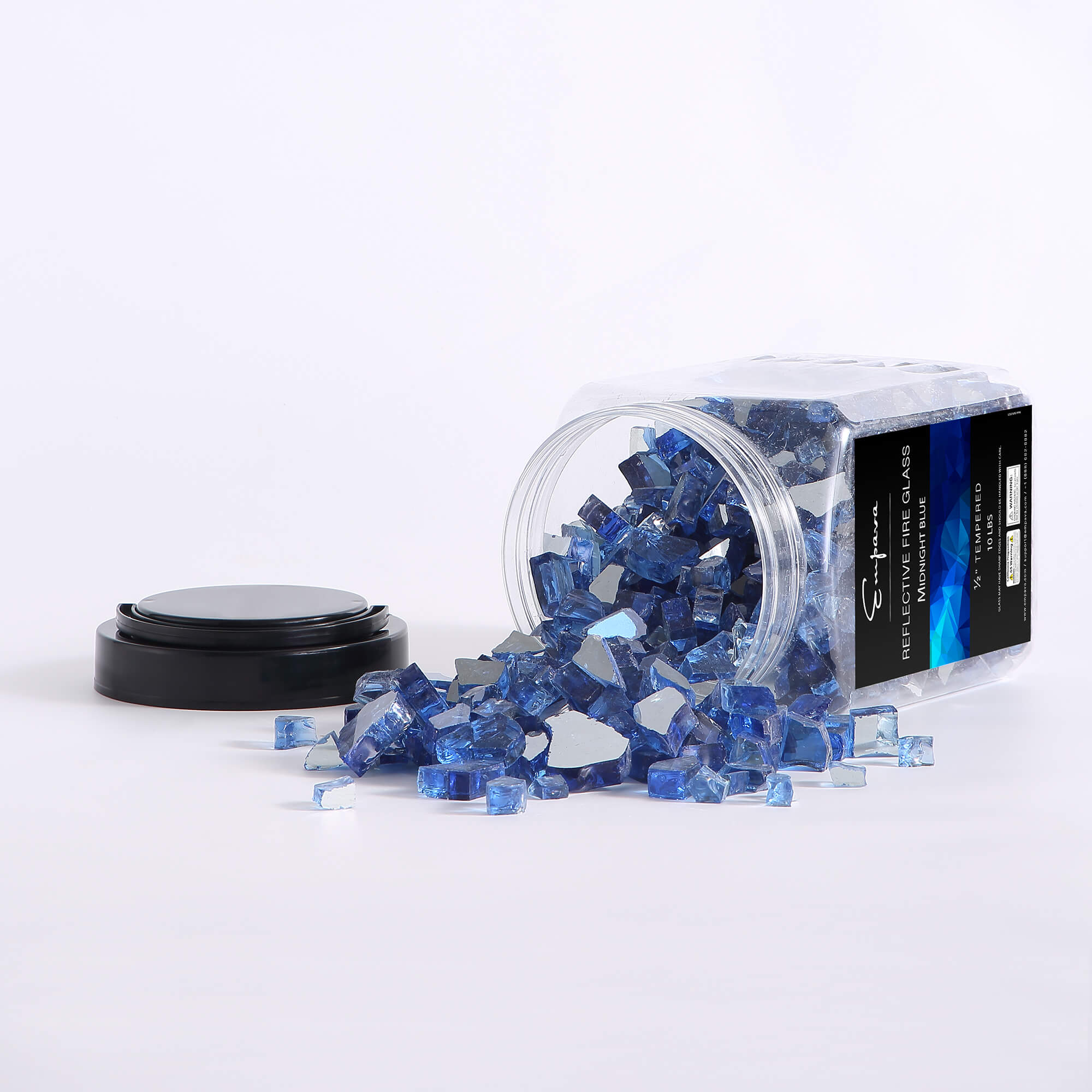 Empava Tempered Fire Glass in Midnight Blue (EMPV-2FG70) - Image 2