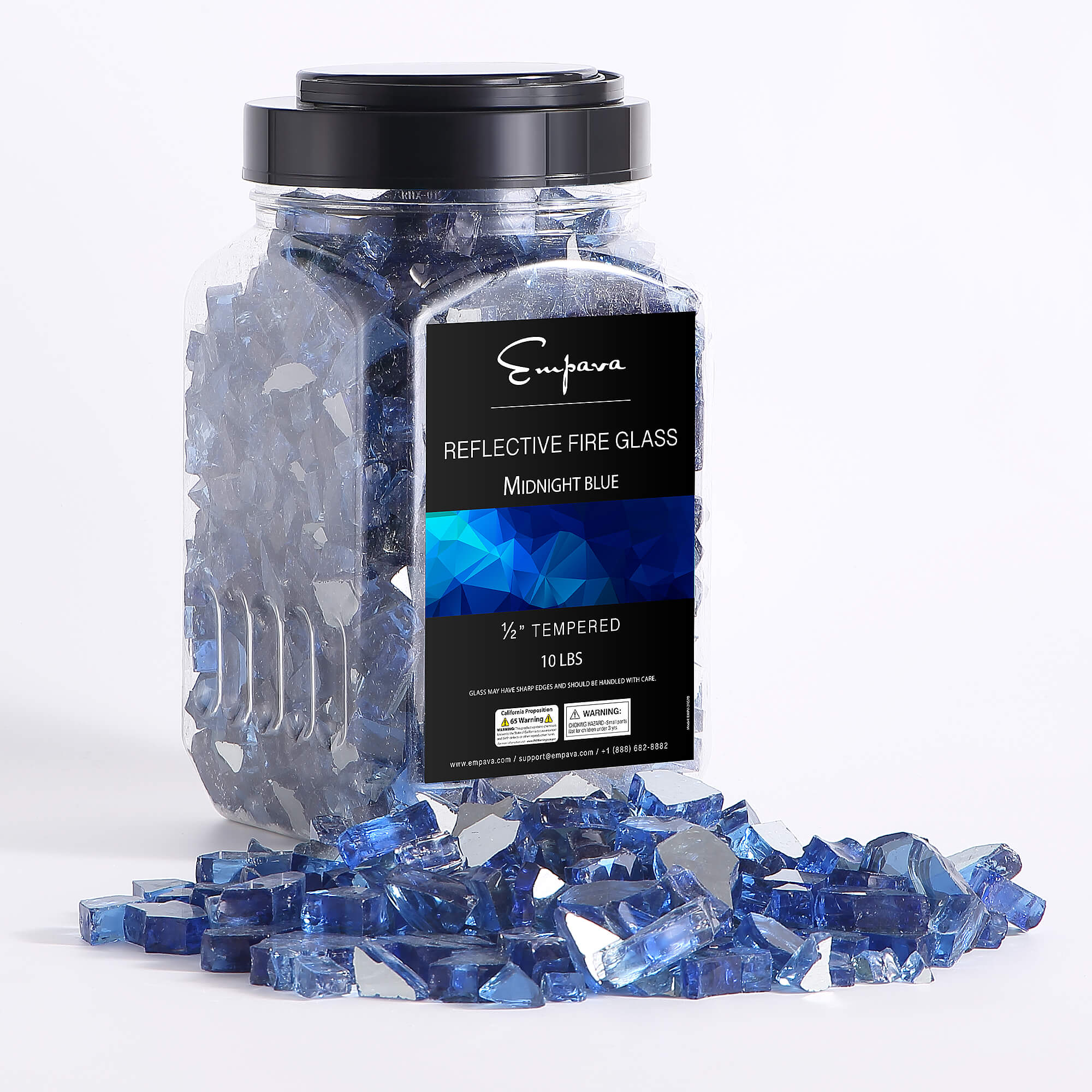 Empava Tempered Fire Glass in Midnight Blue (EMPV-2FG70) - Image 4