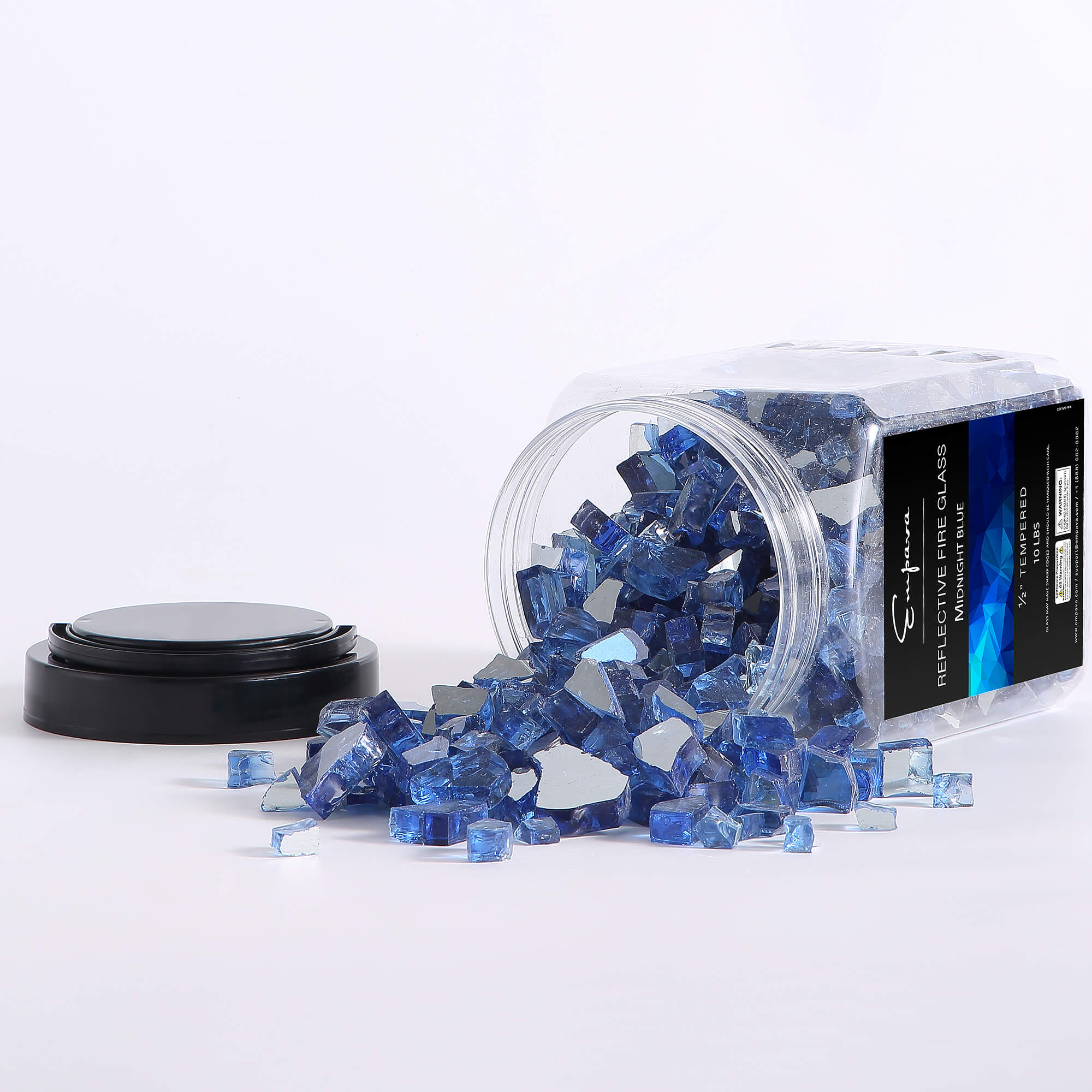 Empava Tempered Fire Glass in Midnight Blue (EMPV-2FG70) - Image 5