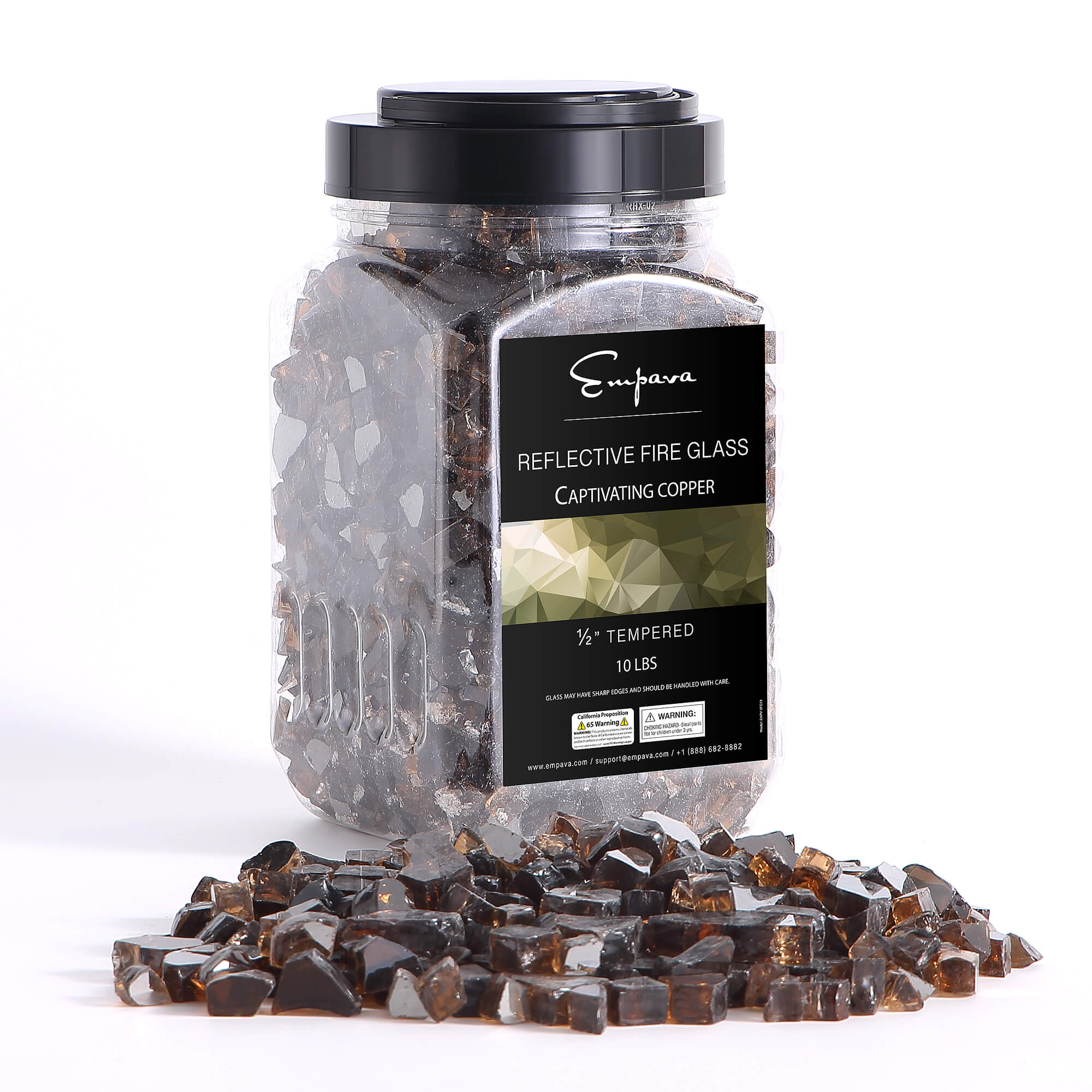 Empava Tempered Fire Glass in Captivating Copper (EMPV-2FG73) - Image 4