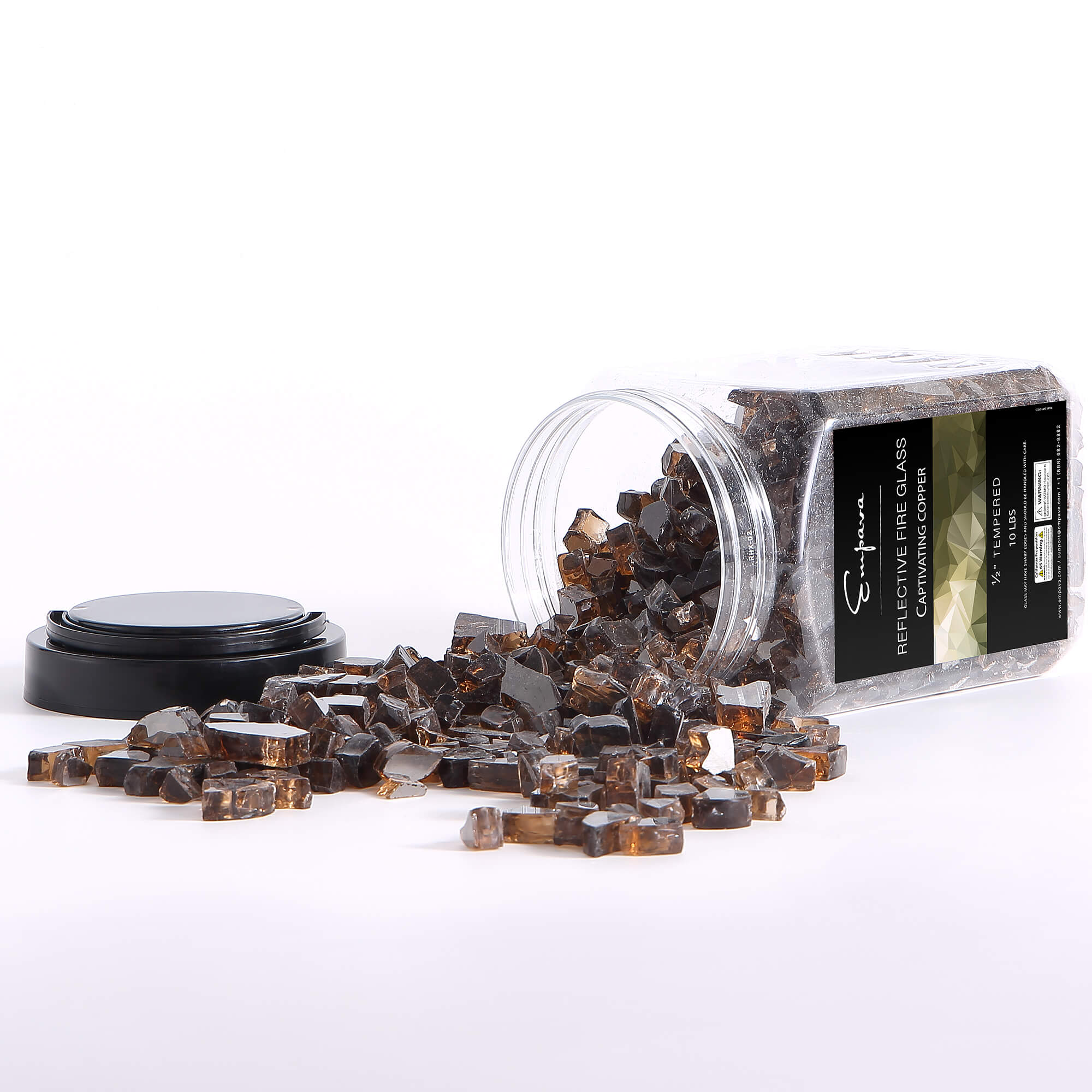 Empava Tempered Fire Glass in Captivating Copper (EMPV-2FG73) - Image 5