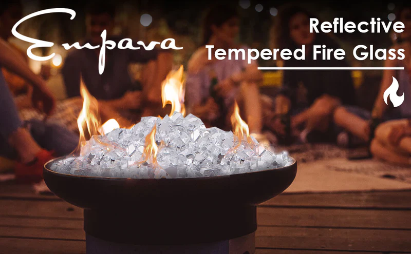 Empava Tempered Fire Glass in Crystal Ice (EMPV-4FG82) - Image 3