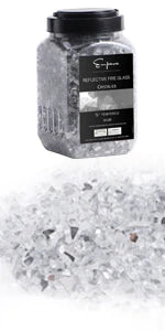 Empava Tempered Fire Glass in Crystal Ice (EMPV-4FG82) - Image 4