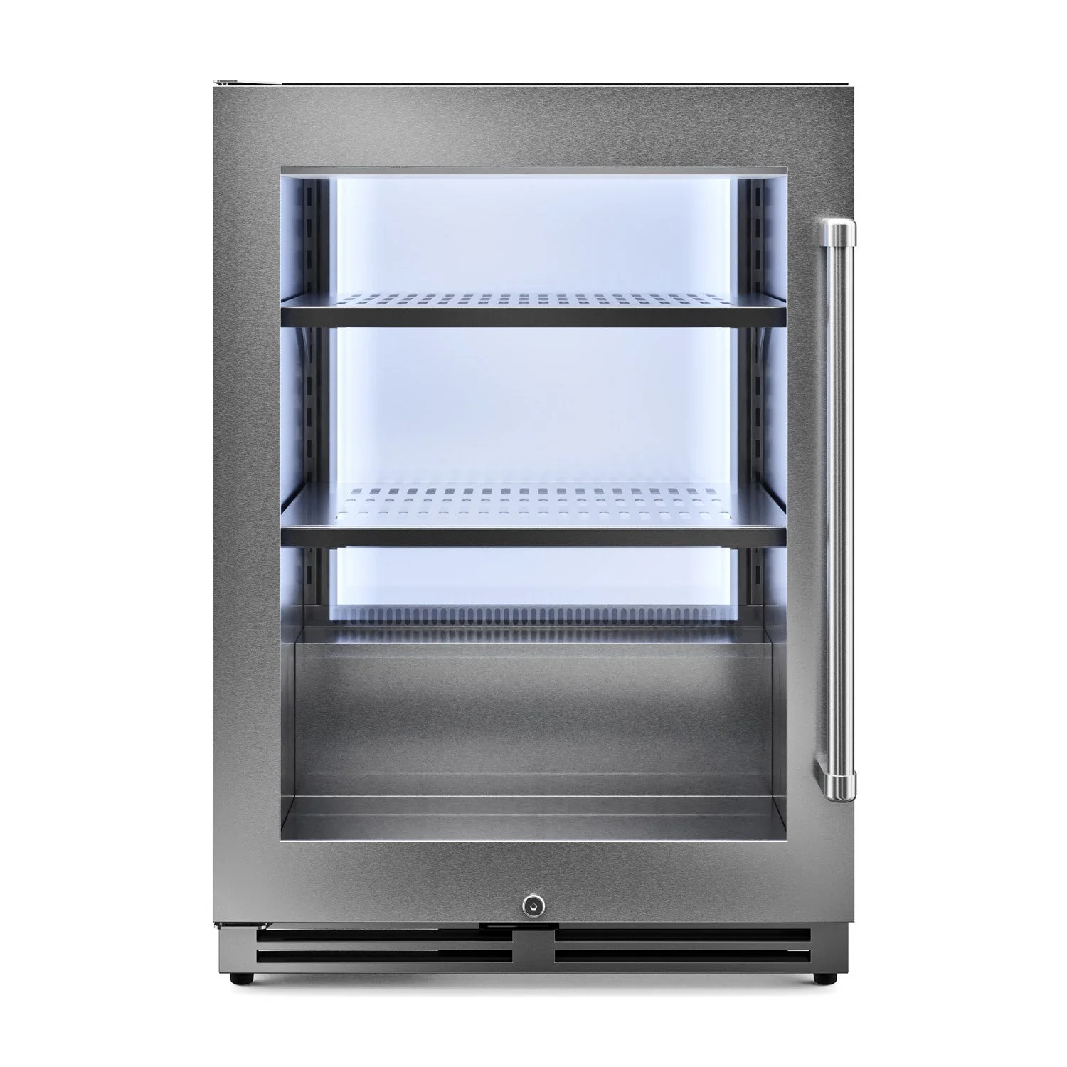Thor Kitchen 2-Piece Appliance Package - 24-Inch Under Counter Beverage Cooler and Wine Cooler in Stainless Steel - Image 2