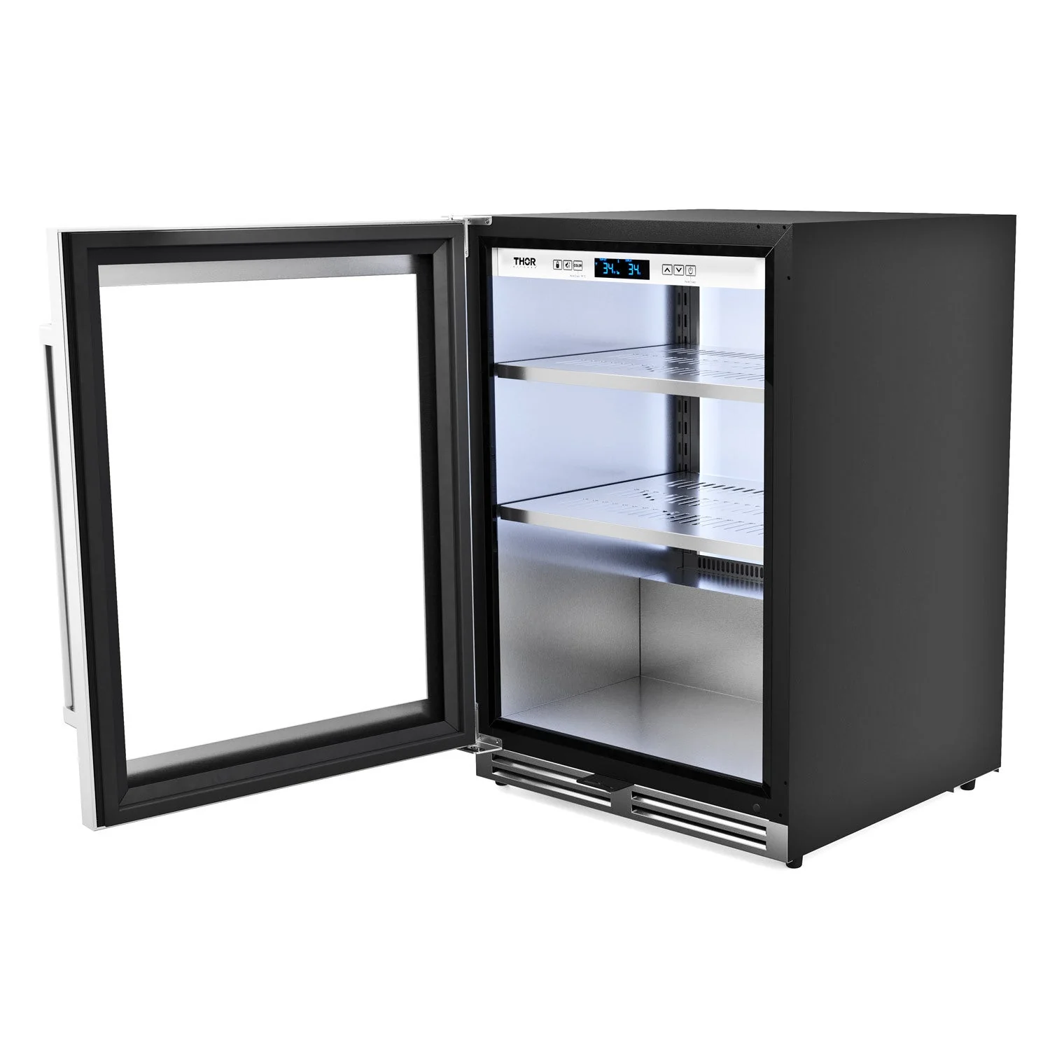 Thor Kitchen 2-Piece Appliance Package - 24-Inch Under Counter Beverage Cooler in Stainless Steel - Image 5