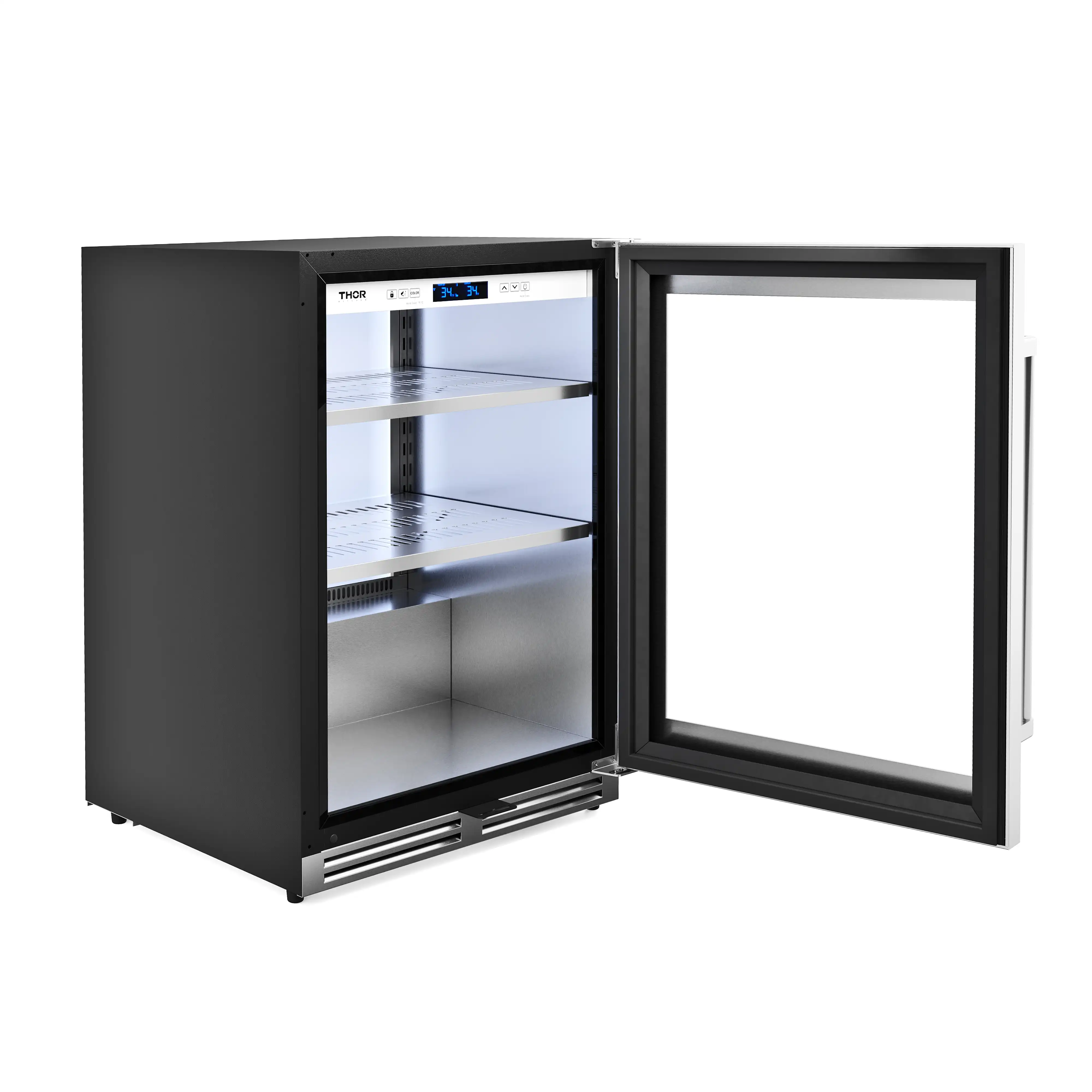 Thor Kitchen 2-Piece Appliance Package - 24-Inch Under Counter Wine Cooler and Beverage Cooler Cooler in Stainless Steel - Image 13