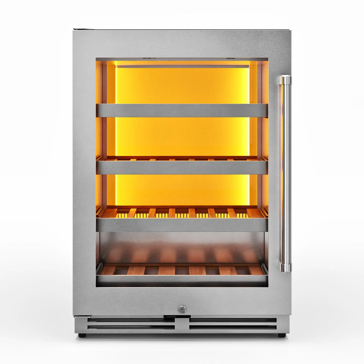 Thor Kitchen 2-Piece Appliance Package - 24-Inch Under Counter Wine Cooler and Beverage Cooler Cooler in Stainless Steel - Image 2