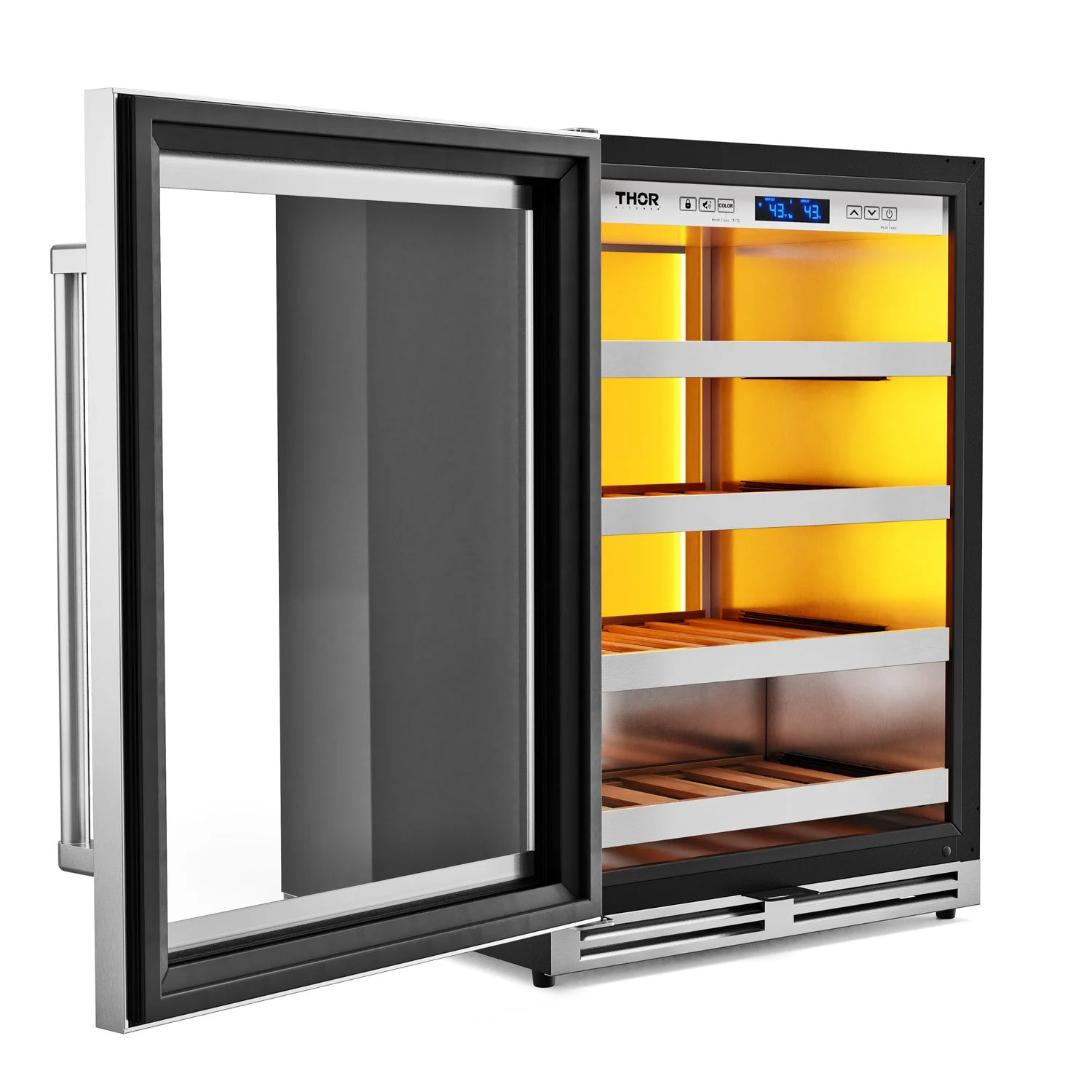 Thor Kitchen 2-Piece Appliance Package - 24-Inch Wine Cooler in Stainless Steel - Image 3