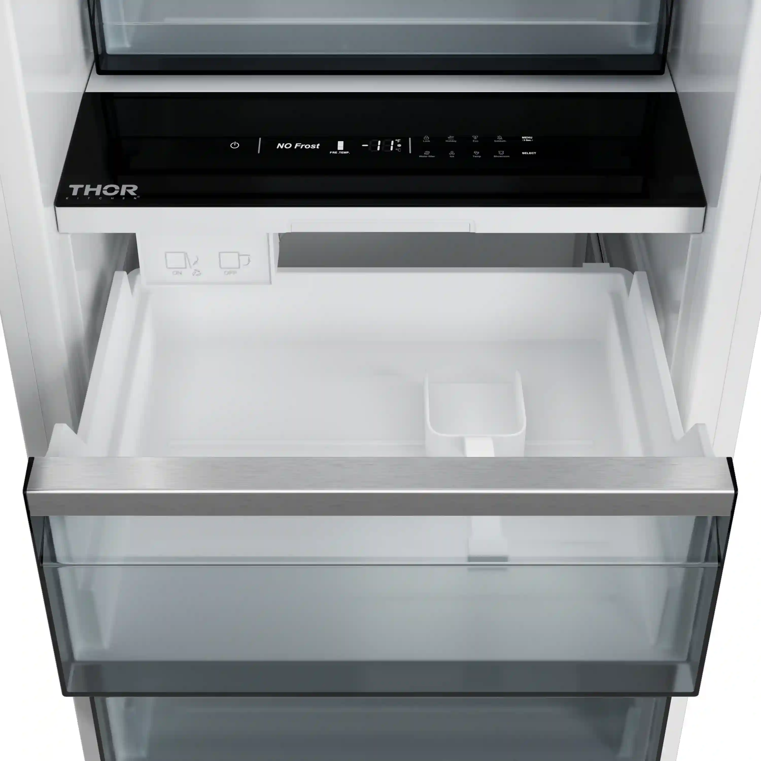 Thor Kitchen X-Series 24-Inch 12.4 Cu. Ft. Column Freezer with Ice Maker in Stainless Steel (XRF24CFZ-SS) - Image 7