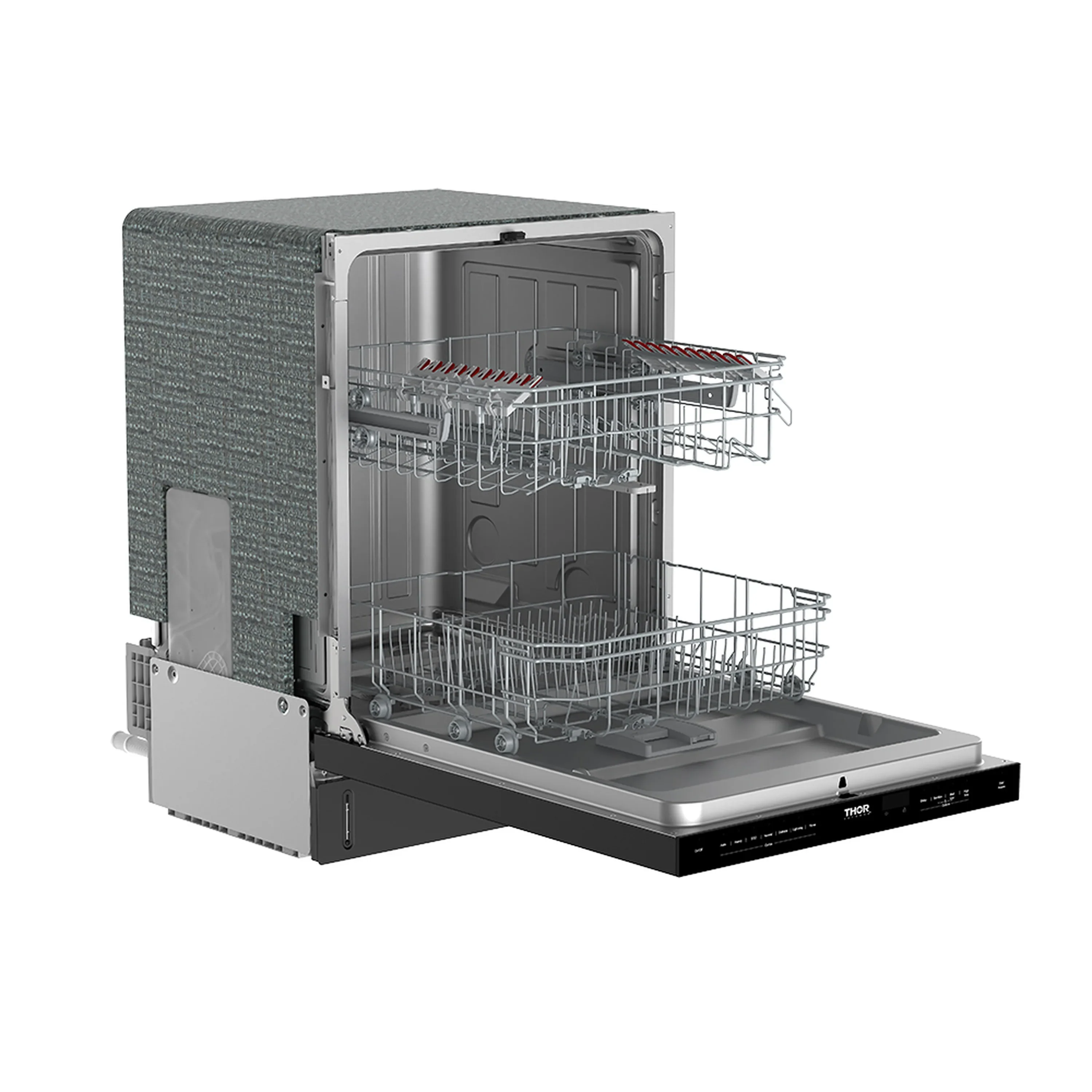 Thor Kitchen 24-Inch Built-In Dishwasher with 7 Cycles and Pocket Handle in Black (TDW24PTB) - Image 13