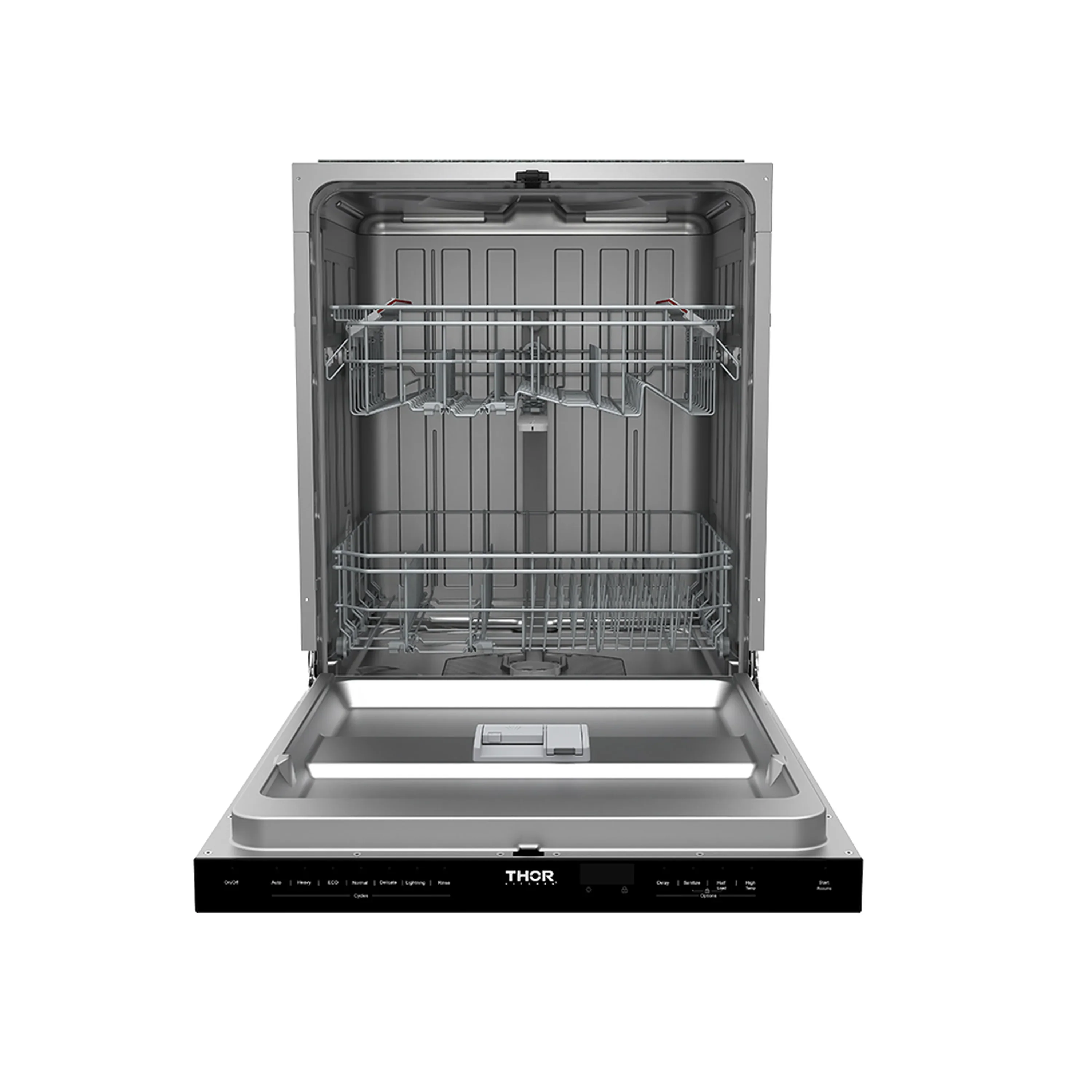 Thor Kitchen 24-Inch Built-In Dishwasher with 7 Cycles and Pocket Handle in Stainless Steel (TDW24PT) - Image 12