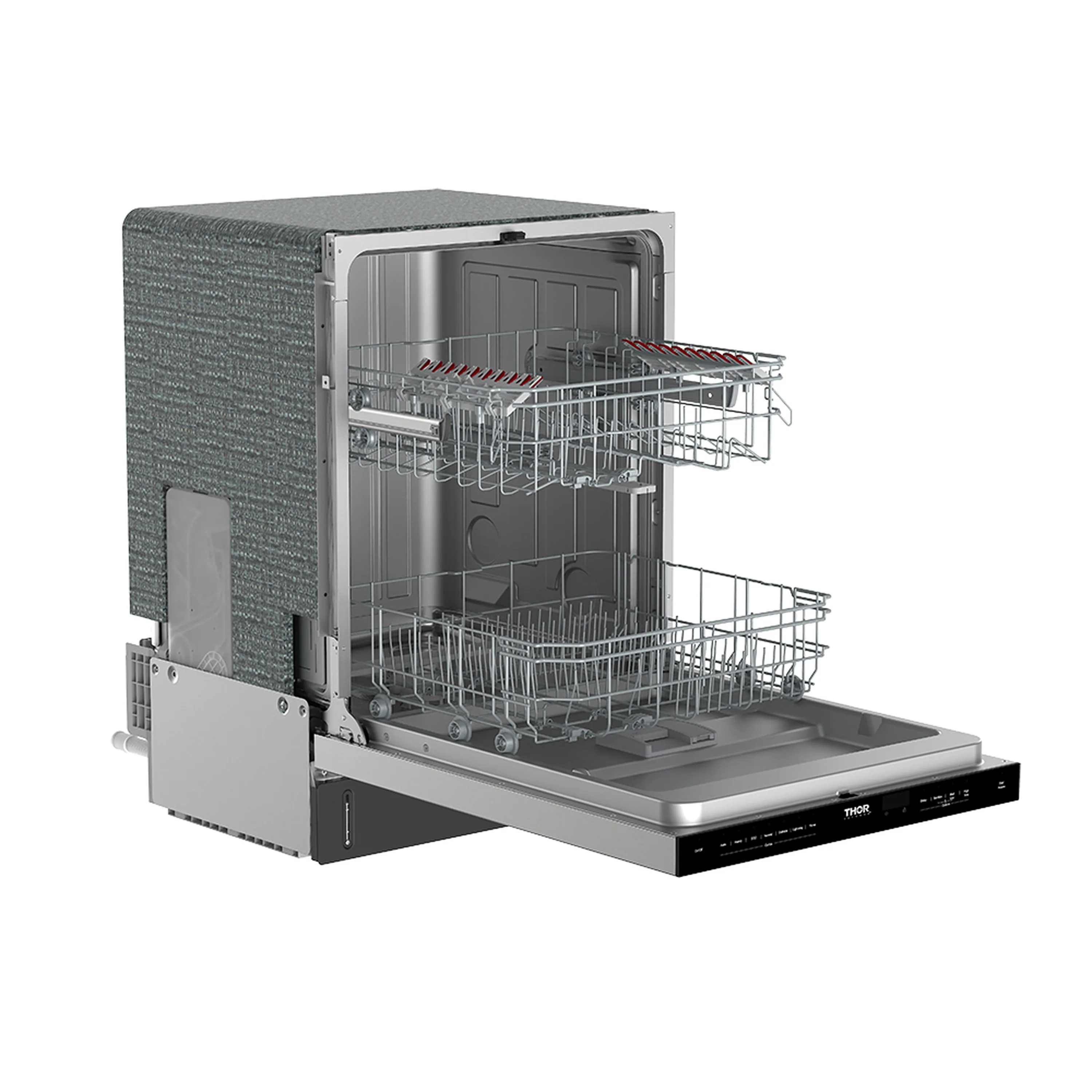 Thor Kitchen 24-Inch Built-In Dishwasher with 7 Cycles and Pocket Handle in Stainless Steel (TDW24PT) - Image 13