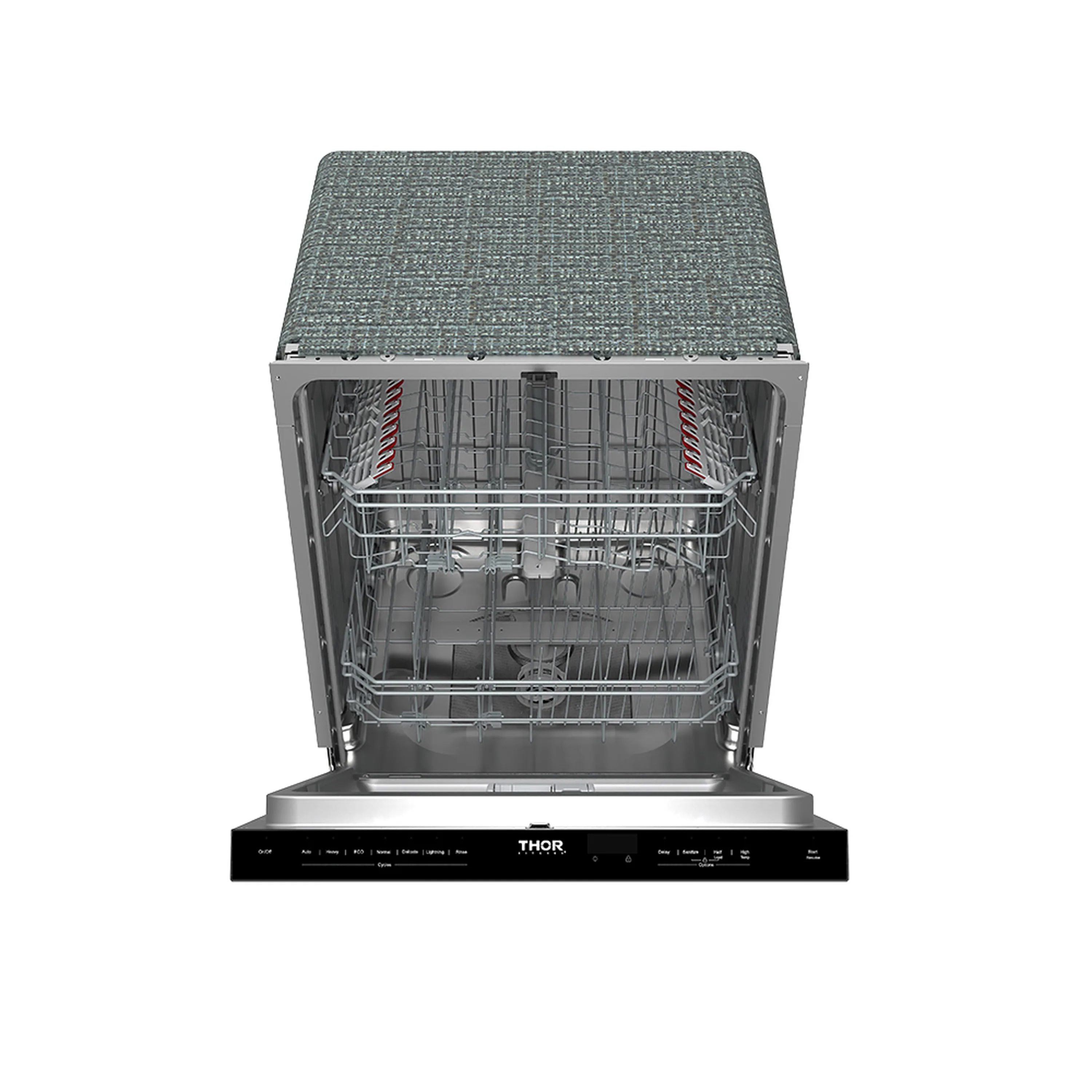 Thor Kitchen 24-Inch Built-In Dishwasher with 7 Cycles and Pocket Handle in Stainless Steel (TDW24PT) - Image 9