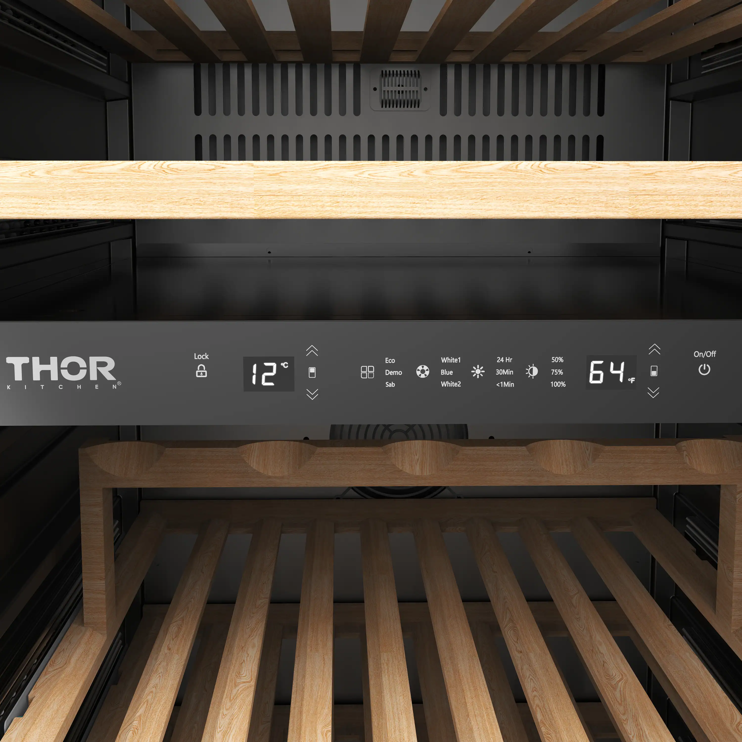 Thor Kitchen 24-Inch Freestanding Dual Zone Wine Cooler (TWC2470D) - Image 11