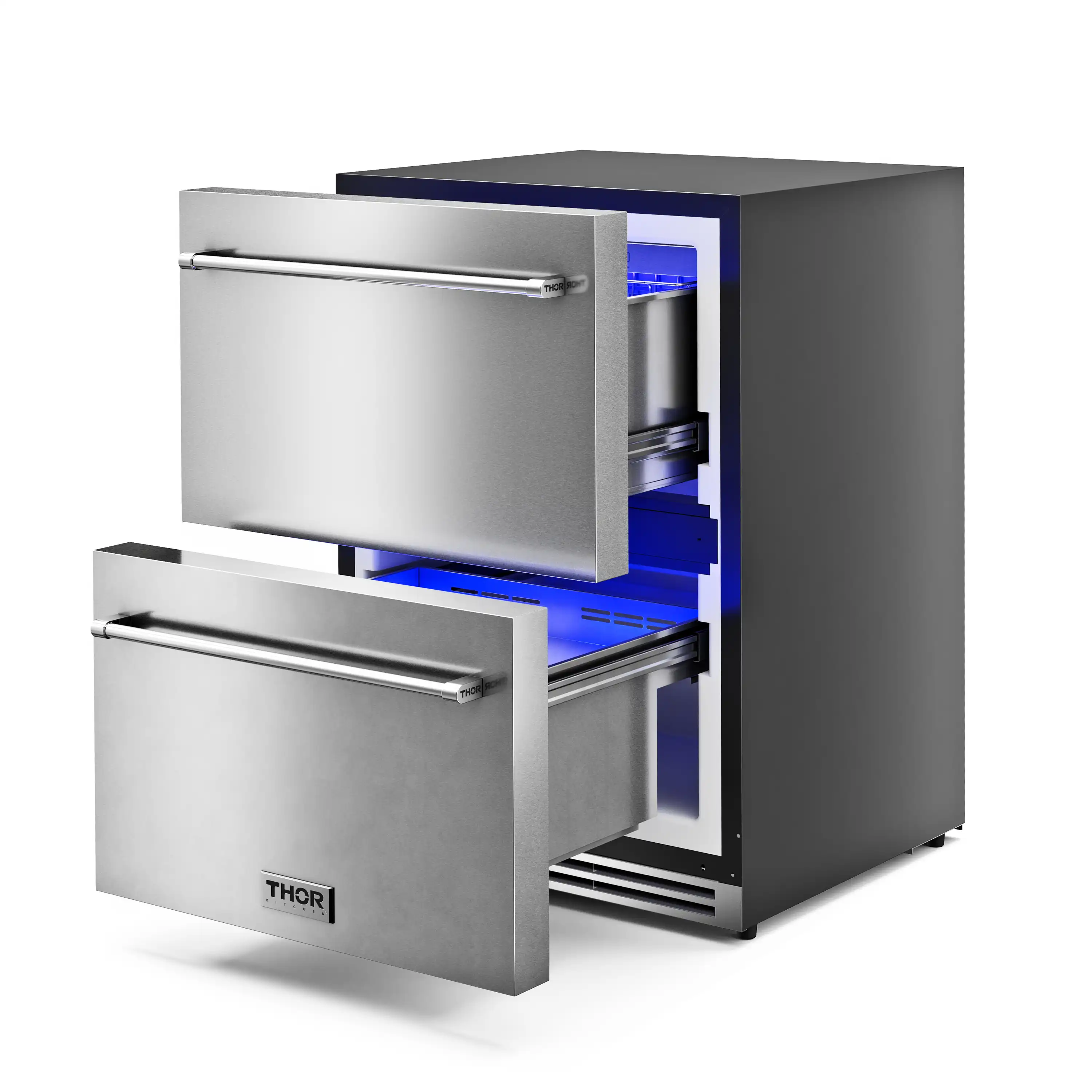 Thor Kitchen 24-Inch Indoor Outdoor Freezer Drawer in Stainless Steel (TRZ24U) - Image 7