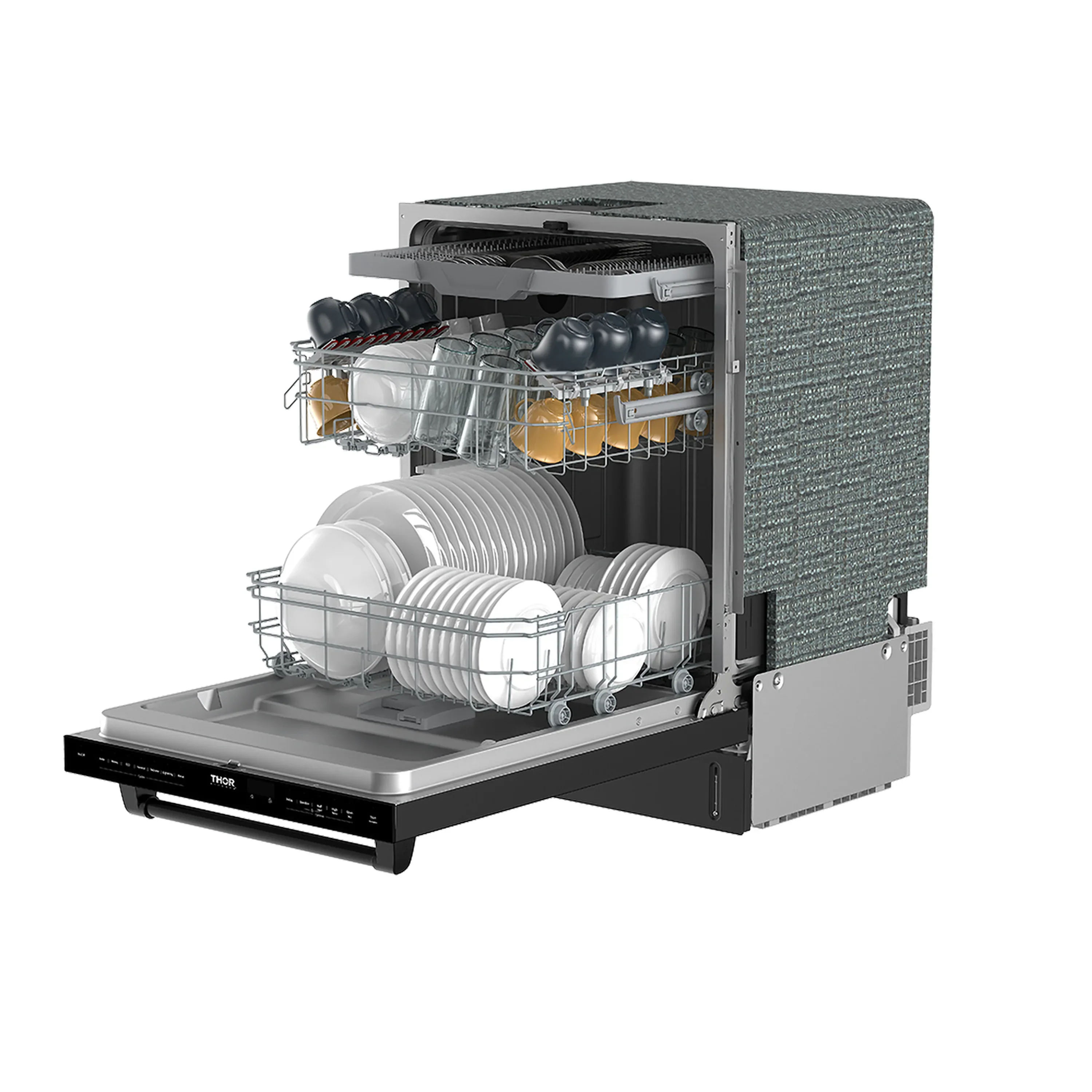 Thor Kitchen 24-Inch Top Control Built-In Dishwasher in Black (TDW24C7B) - Image 11
