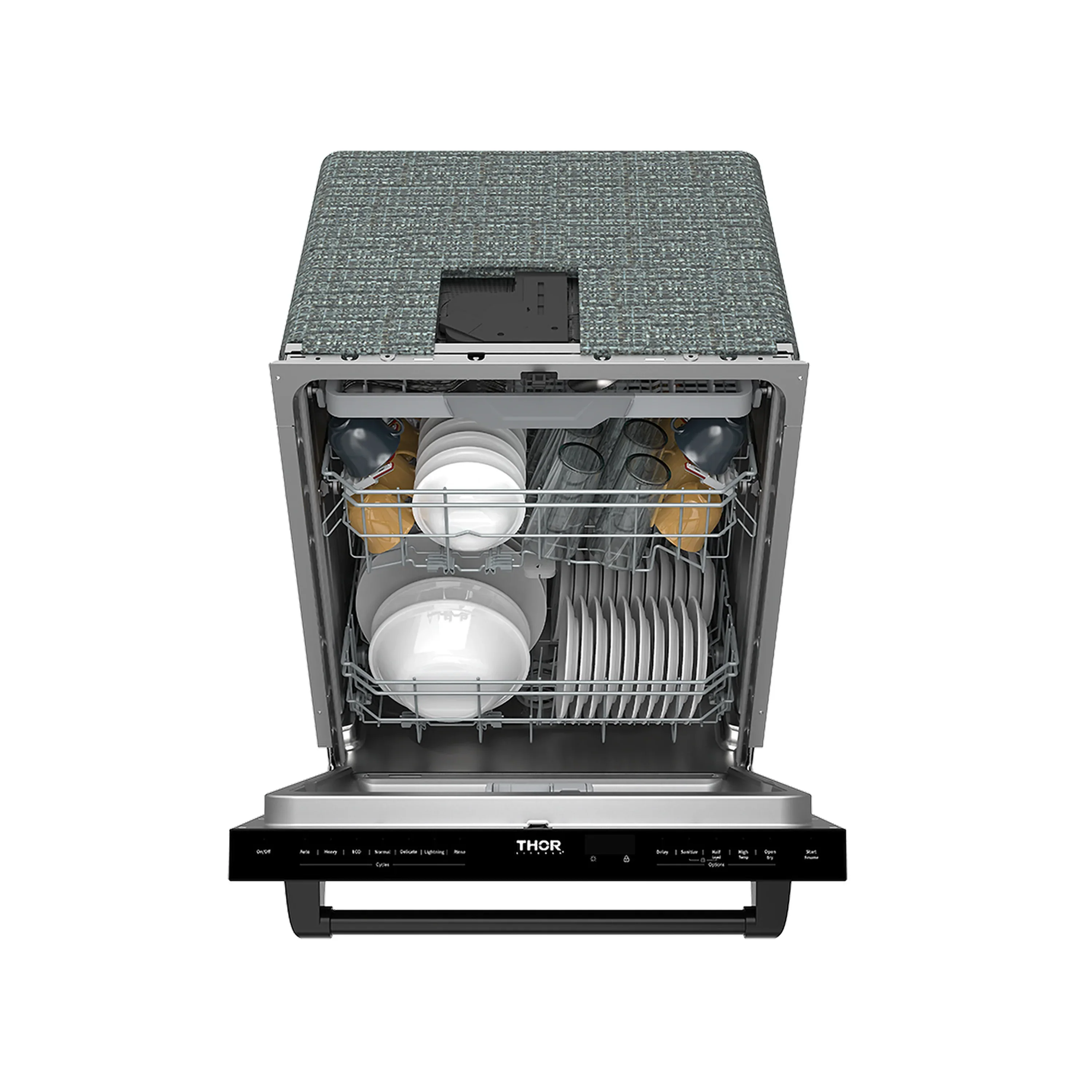 Thor Kitchen 24-Inch Top Control Built-In Dishwasher in Black (TDW24C7B) - Image 9