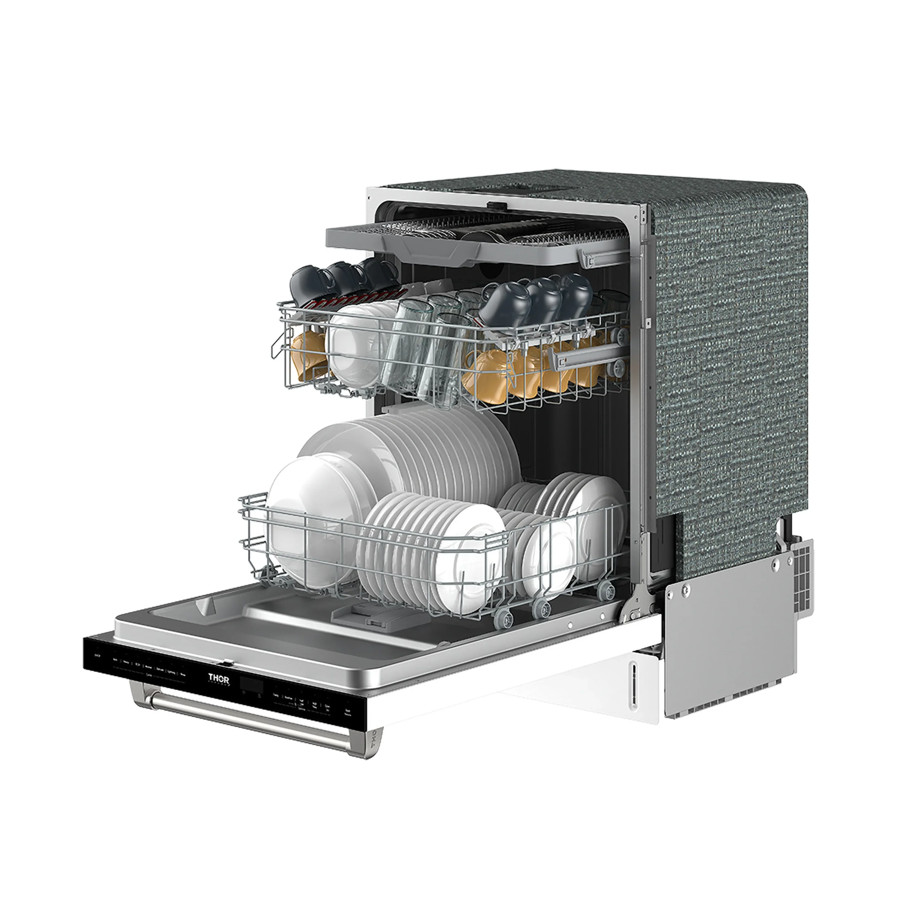 Thor Kitchen 24-Inch Top Control Built-In Dishwasher in White (TDW24C7W) - Image 8