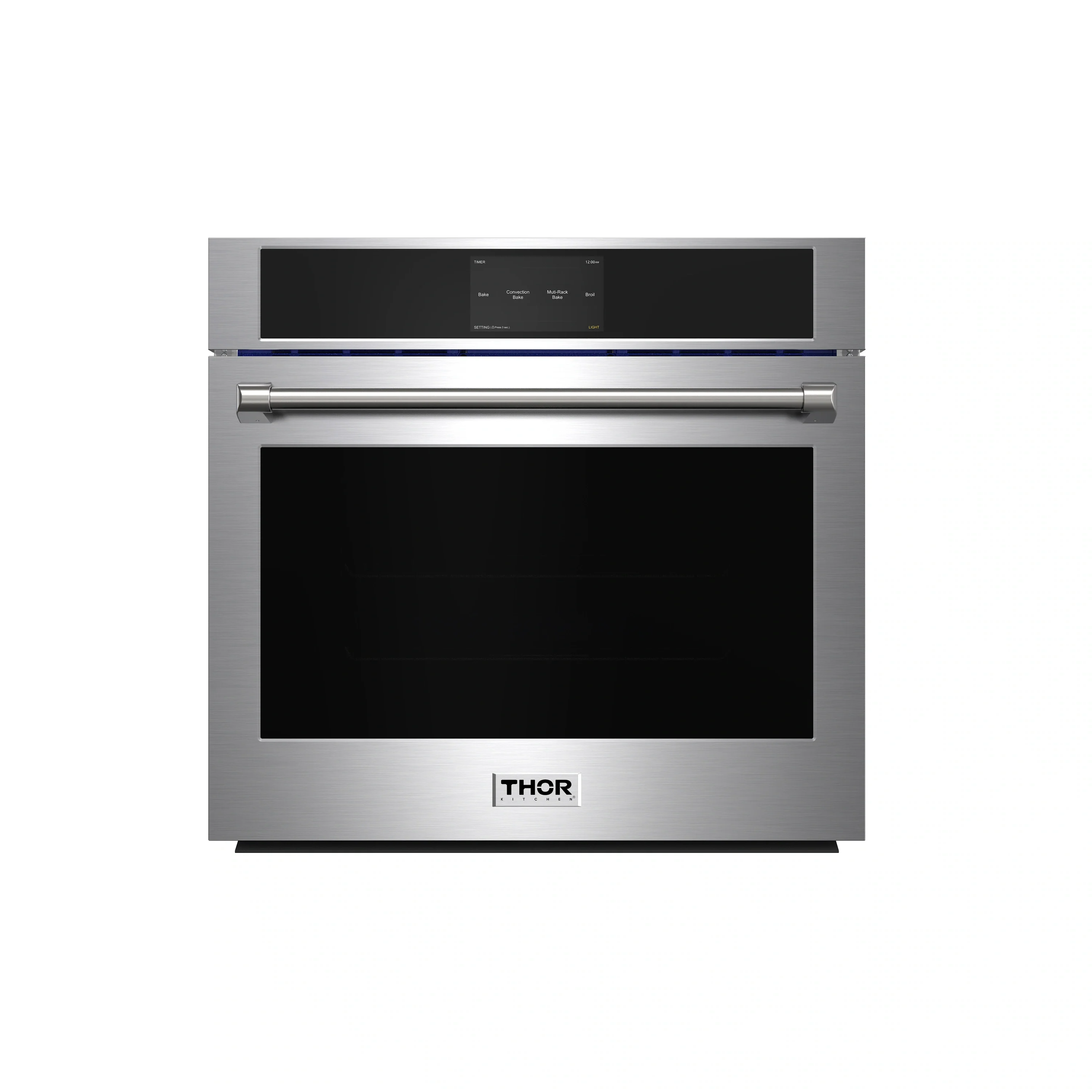 Thor Kitchen 2-Piece Appliance Package - 30-Inch Electric Wall Oven, and Microwave with Air Fryer in Stainless Steel - Image 2