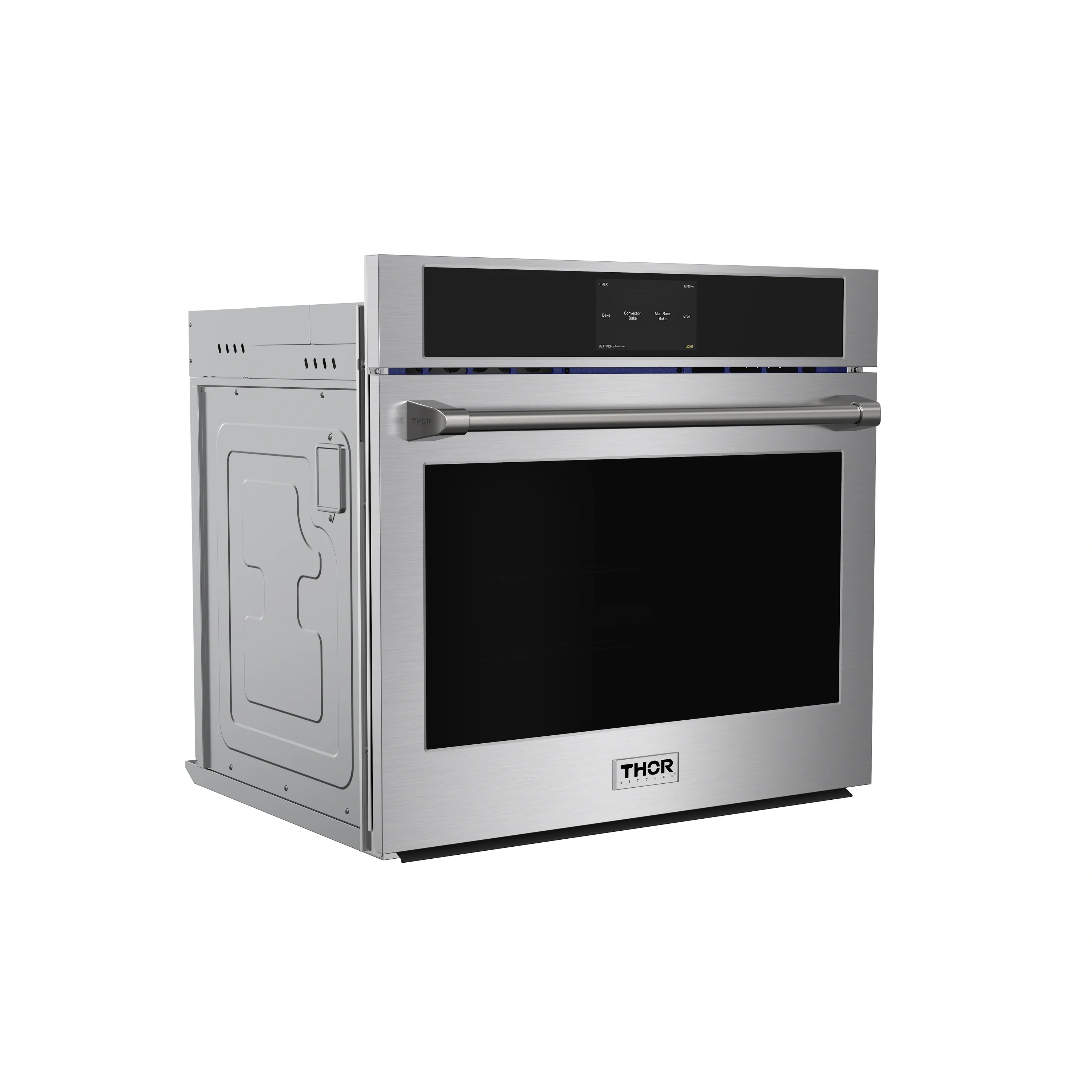 Thor Kitchen 2-Piece Appliance Package - 30-Inch Electric Wall Oven, and Microwave with Air Fryer in Stainless Steel - Image 3